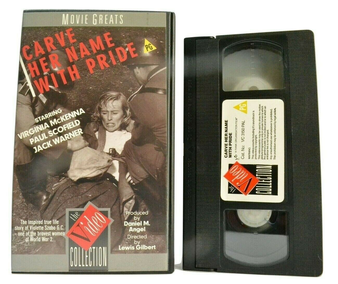 Carve Her Name With Pride (1958): Biographical Drama - Virginia McKenna - VHS-