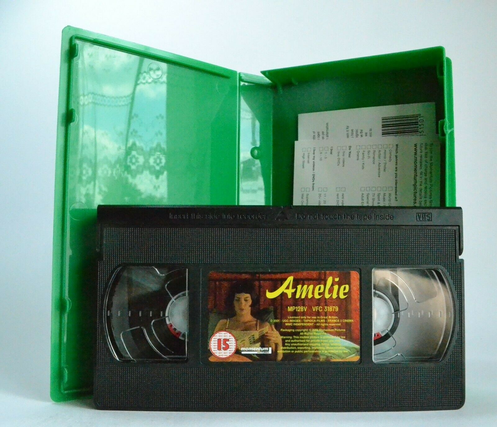 Amelie: A Film By Jean-Pierre Jeunet (2001) - Audrey Tautou/Serge Merlin - VHS-