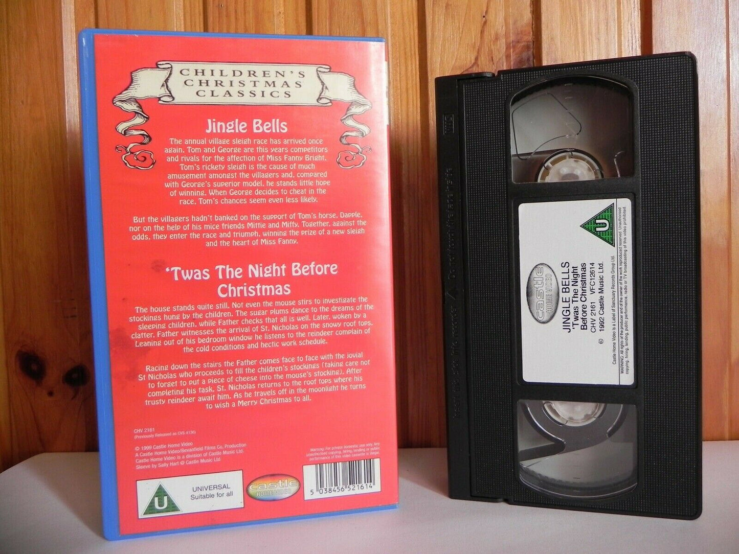 Children's Christmas Classics - Jingle Bells - Two Stories - Kids - Pal VHS-