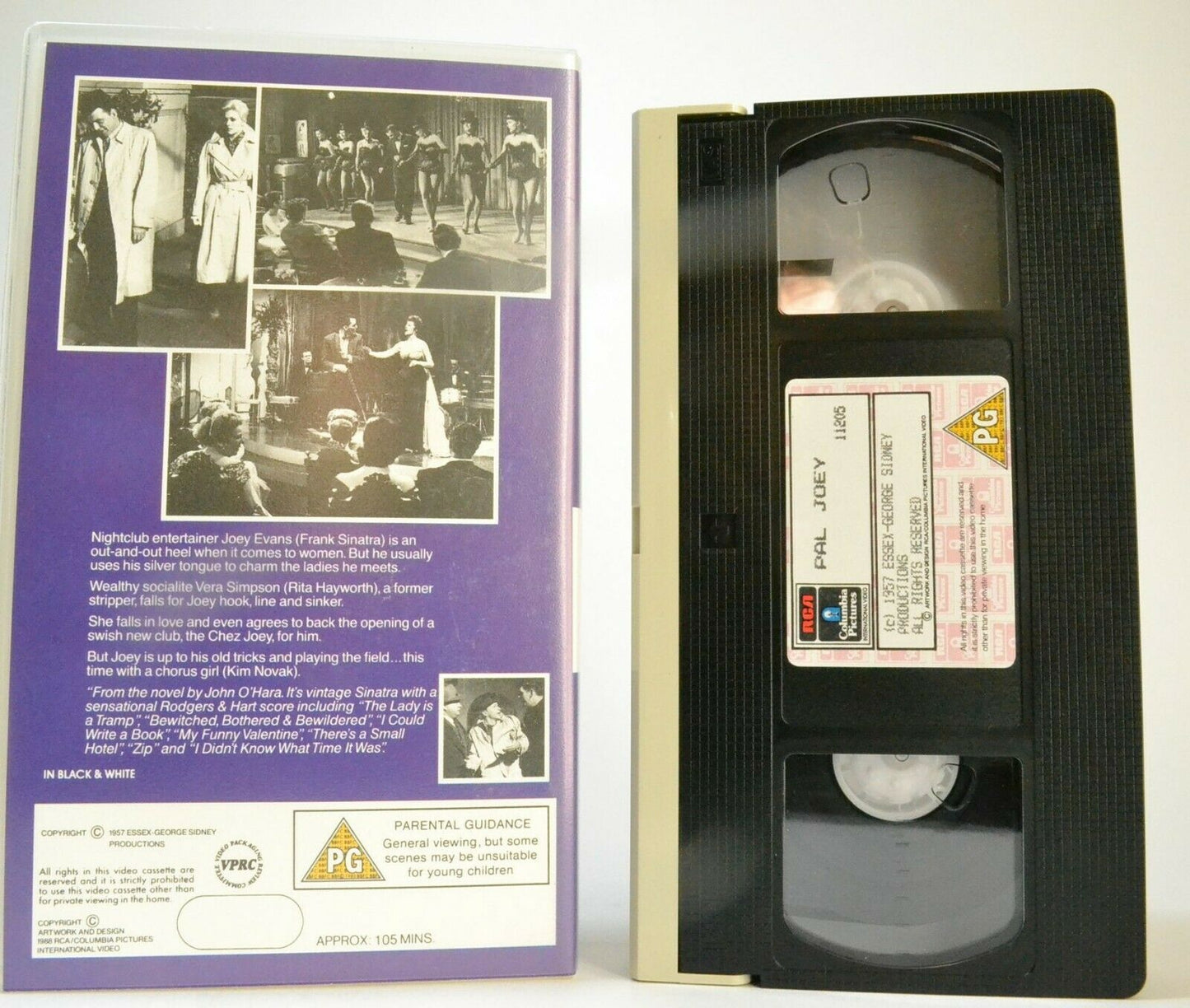 Pal Joey (1957); [Technicolor] Musical Comedy [Rita Hayworth/Frank Sinatra] VHS-