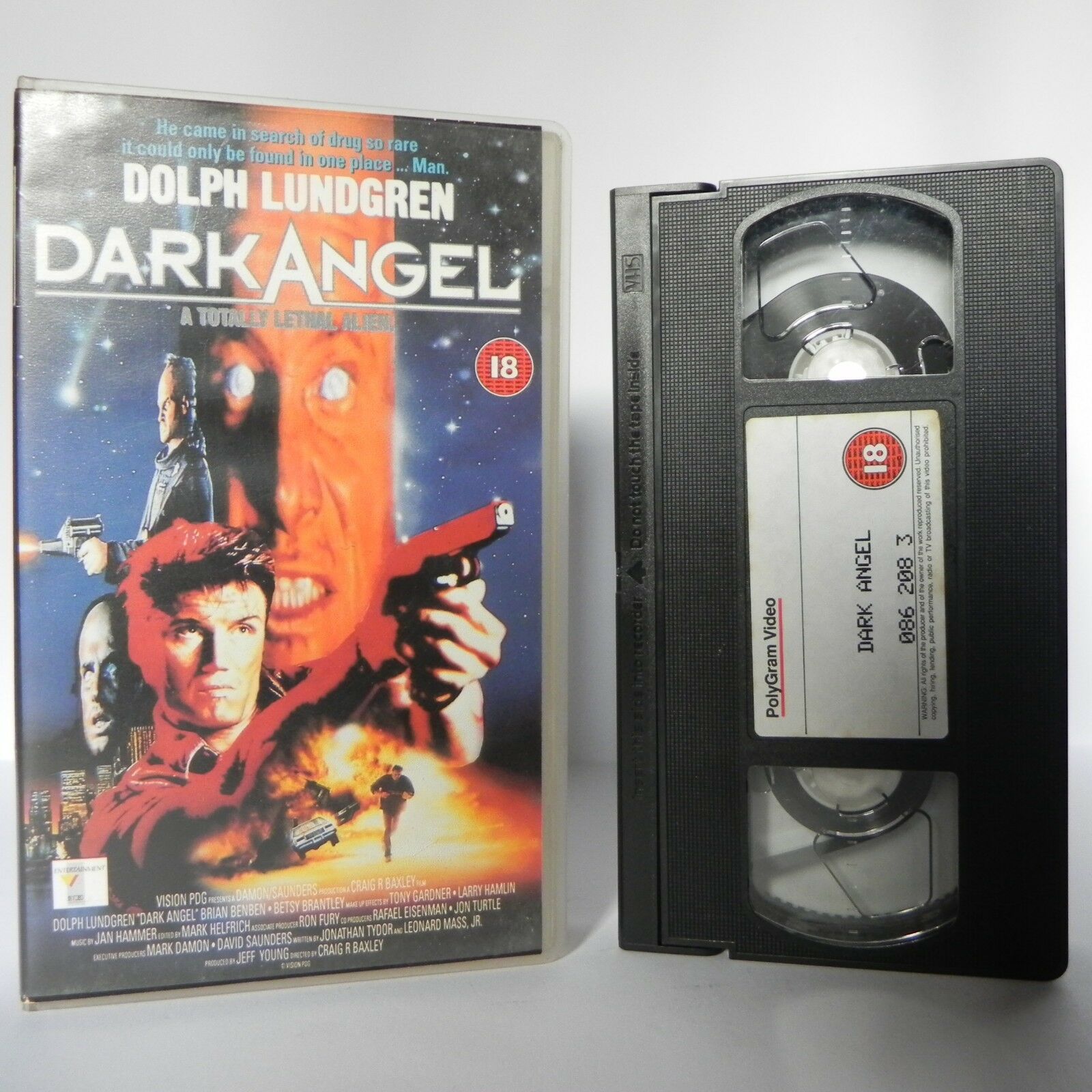 Dark Angel - (1993) PolyGram - Action - Sci-Fi - Futuristic - Lundgren - VHS-