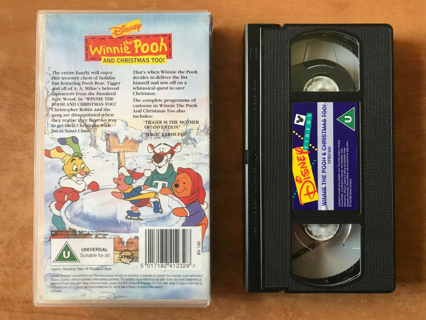 Winnie The Pooh And Christmas Too [Walt Disney] Animated - Children's - Pal VHS-