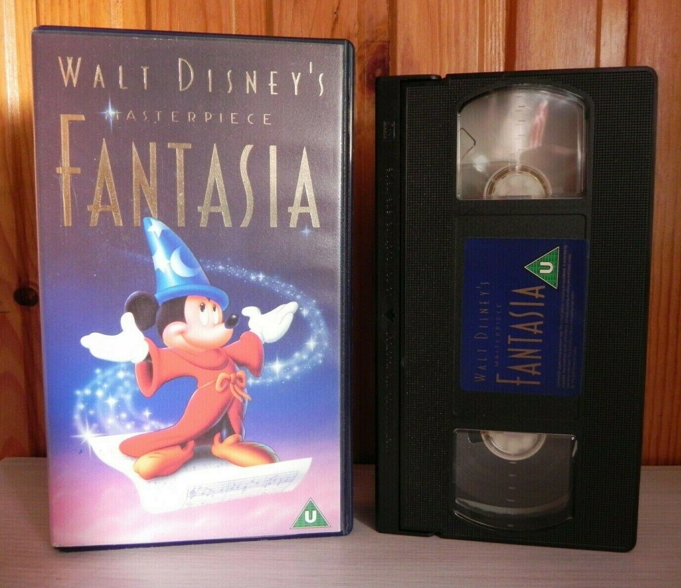 Fantasia (1940): 3rd Disney Animated Film - Mickey Mouse - Children's - Pal VHS-