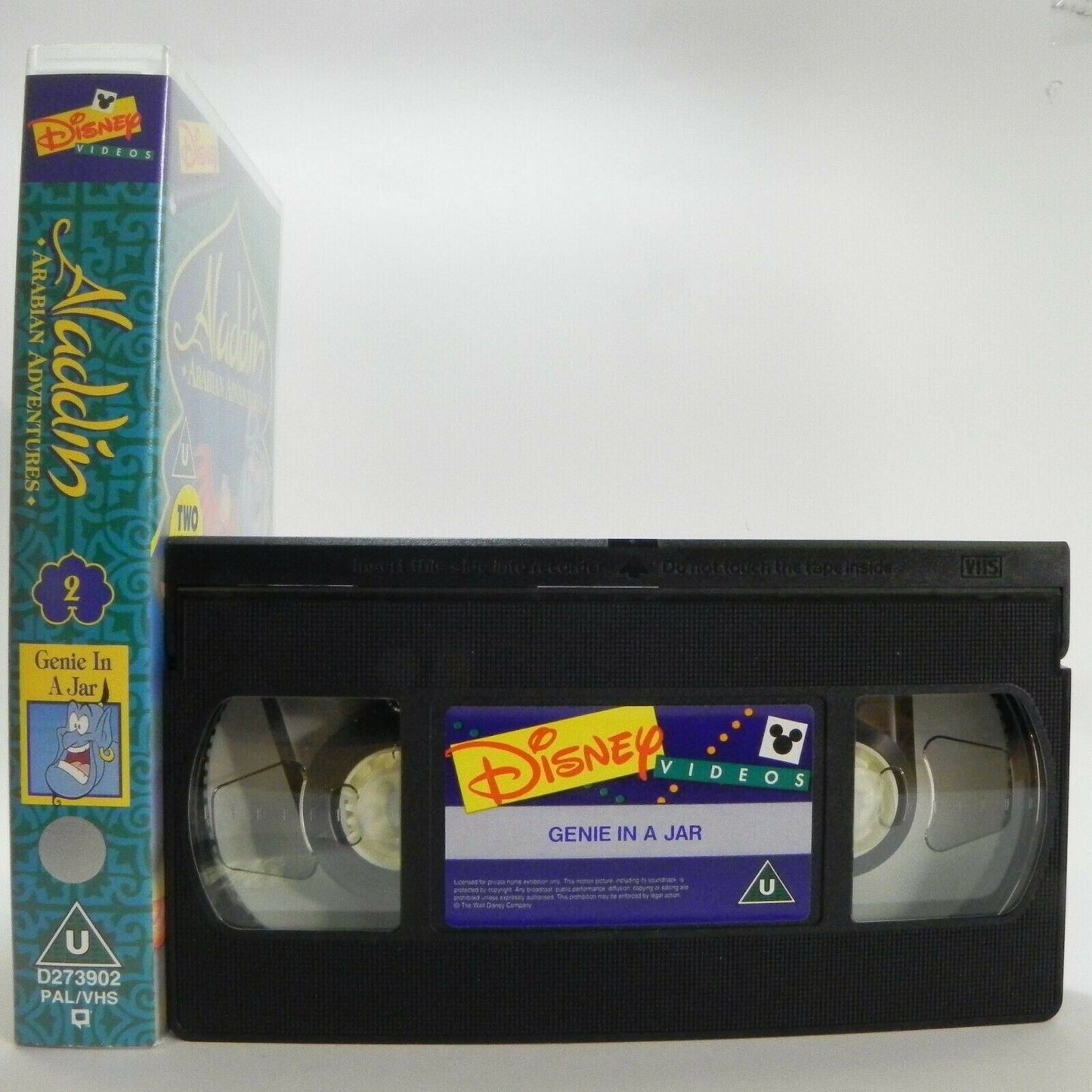 Aladdin: Arabian Adventures - Disney Classic - Animated - Children's - Pal VHS-