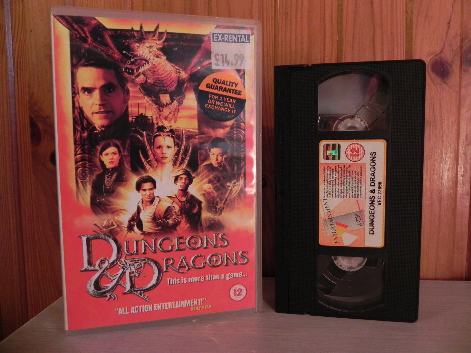 DUNGEONS AND DRAGONS - Supernatural Fantasy - Top Movie/Big Box - ExRental - VHS-