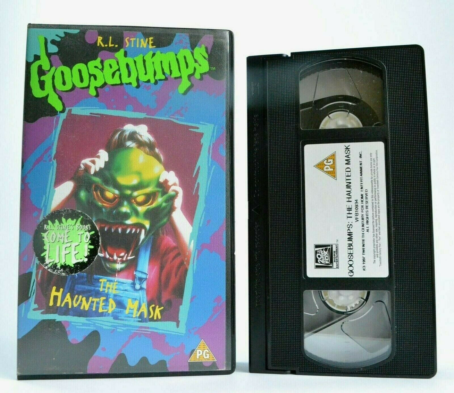 Goosebumps: The Haunted Mask (1997) - Halloween Adventure - Children's - Pal VHS-