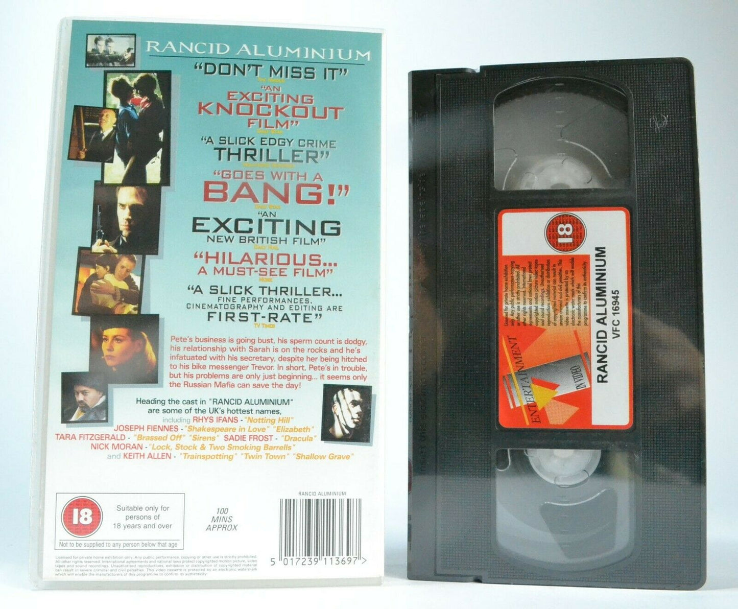 Rancid Aluminium; [Brand New Sealed]: Crime Thriller - Joseph Fiennes - Pal VHS-