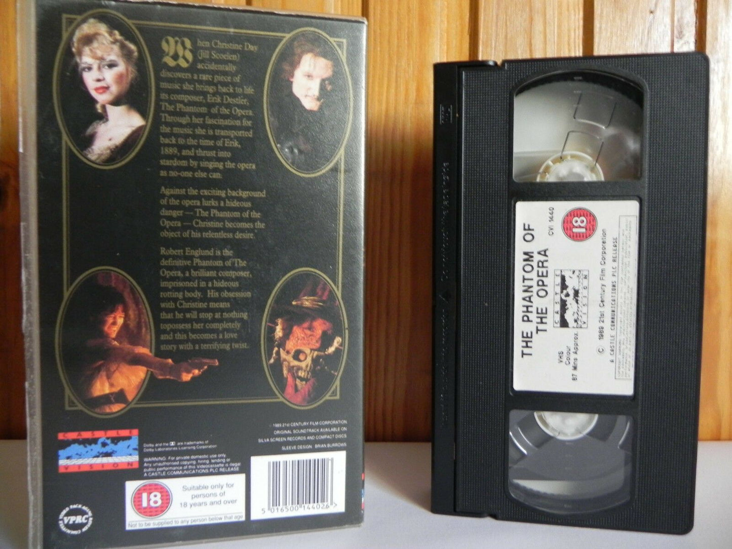 The Phantom Of The Opera - Castle Vision - Drama - Robert Englund - Pal VHS-
