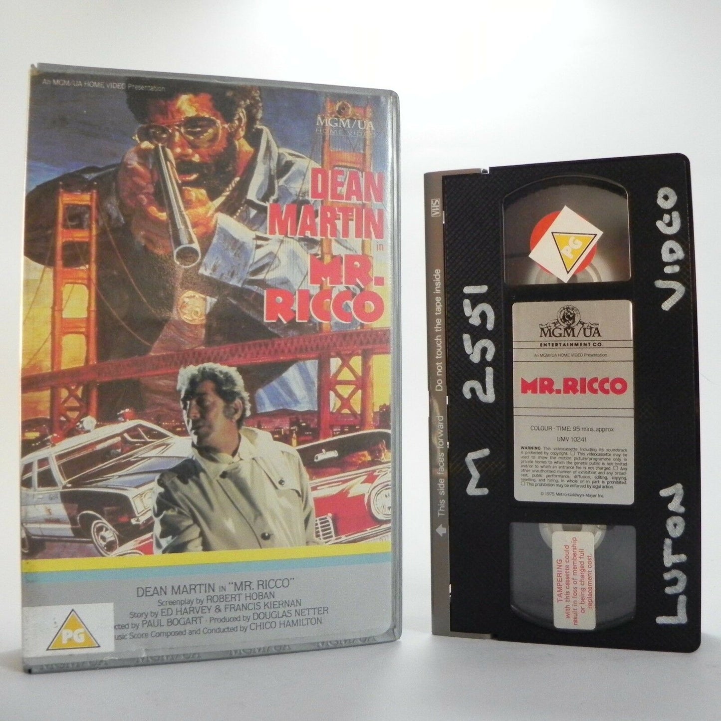 Mr. Ricco: (1975) Crime/Drama - Large Box - Pre-Cert - Dean Martin - Pal VHS-