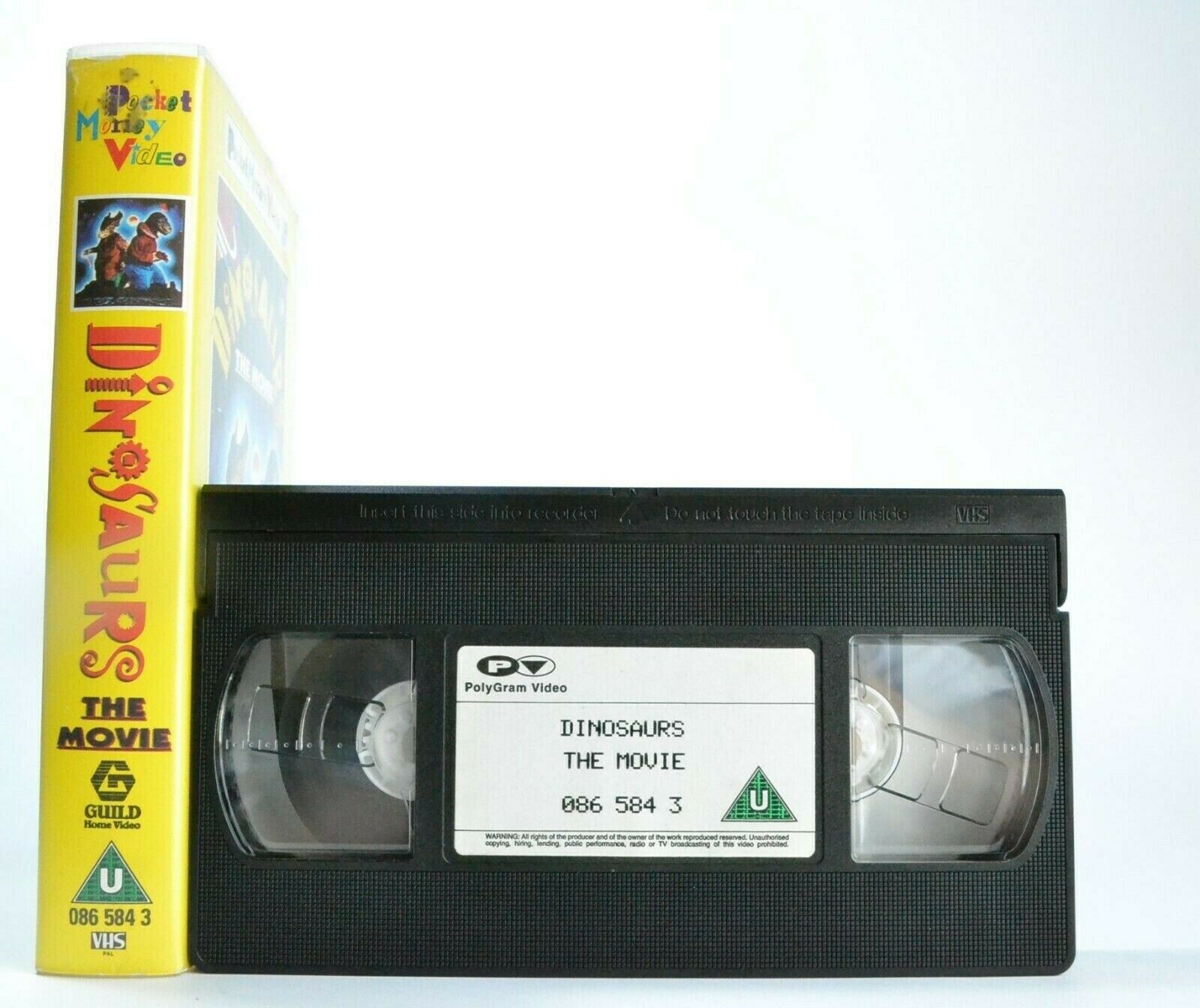 Dinosaurs The Movie (Pocket Money Video) - Family Film - Children's - Pal VHS-