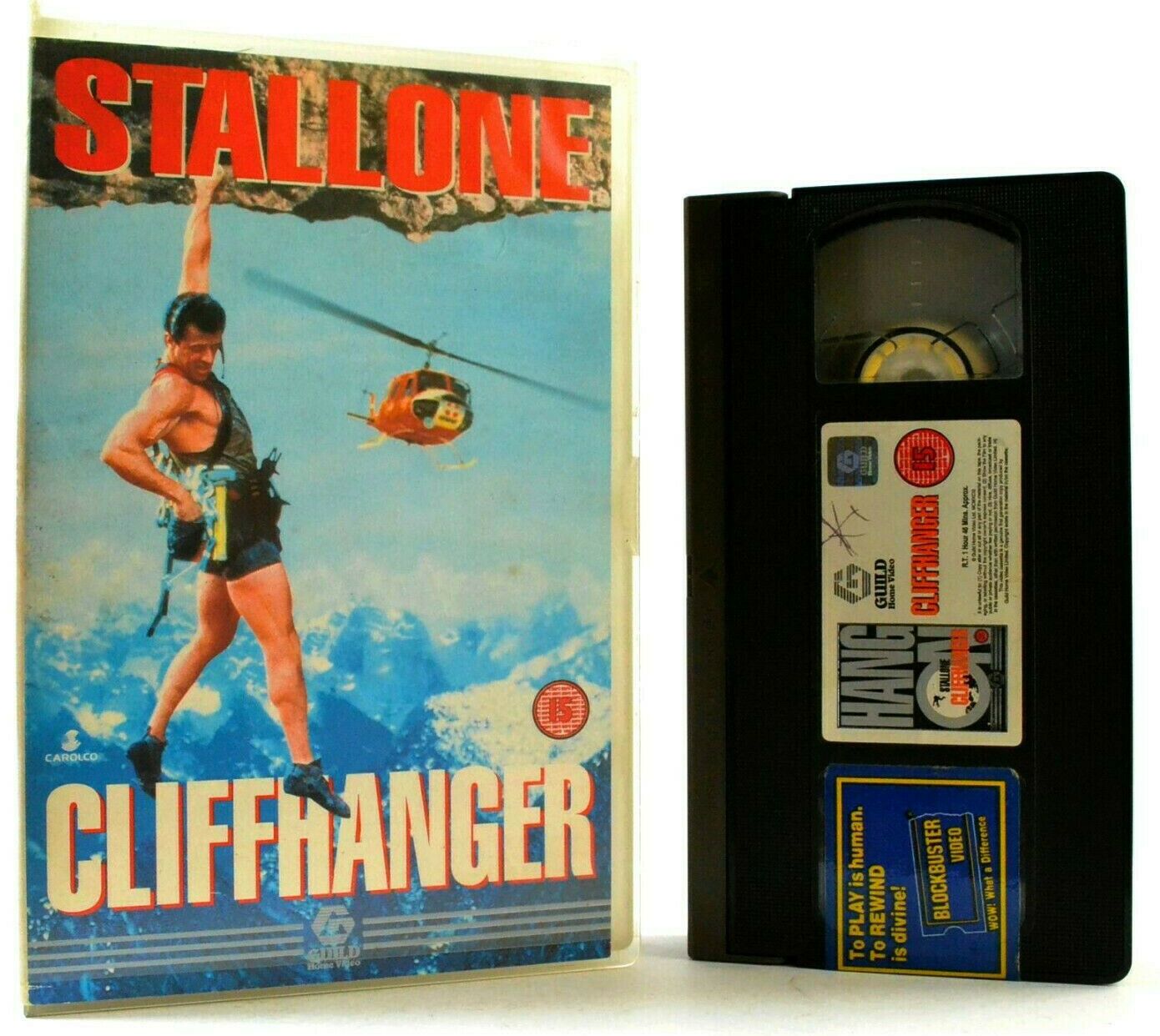 Cliffhanger: Double Sleeved Stallone - Action/Adventure - Large Box - Pal VHS-