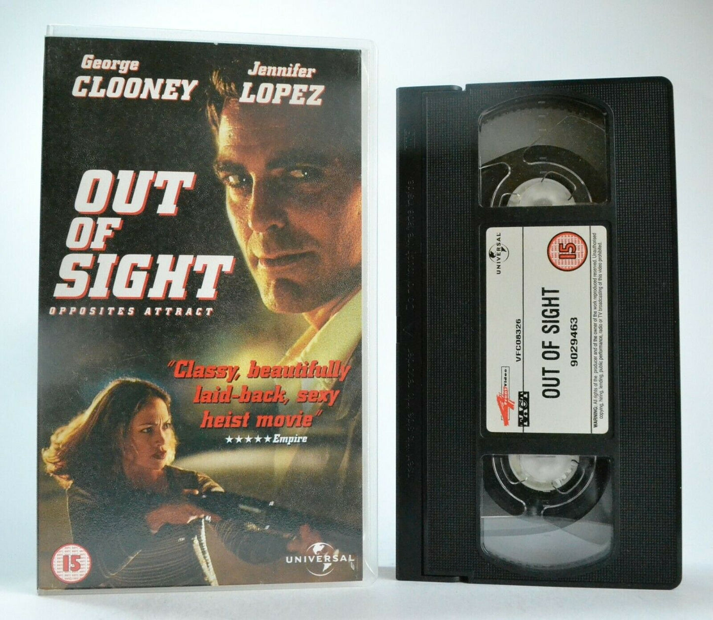 Out Of Sight (1998): Impressive-Slick-Thriller - Rahmes/Clooney/Lopez - Pal VHS-
