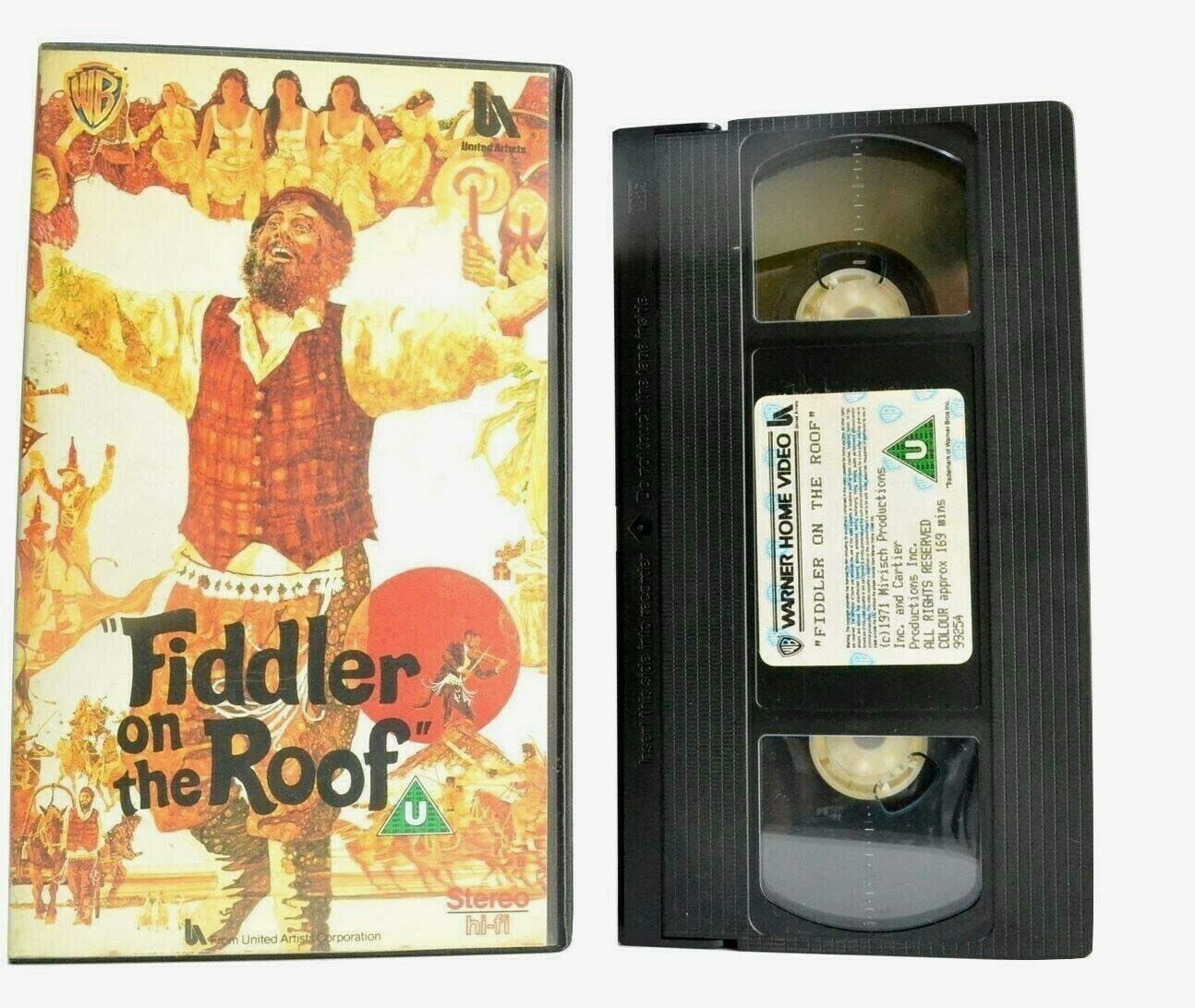 Fiddler On The Roof (1971): (1988) Warner Release - Musical Comedy Drama - VHS-