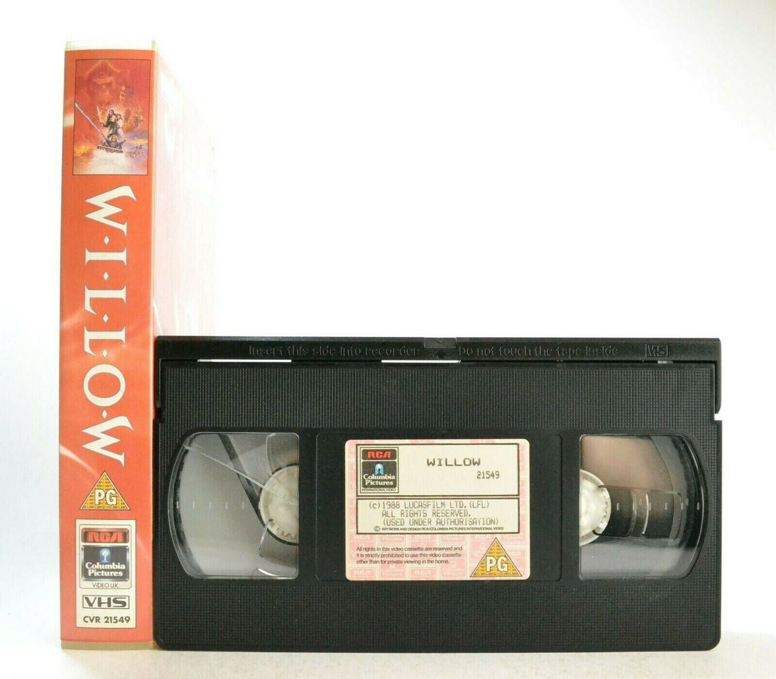 Willow: Story By G.Lucas - Fantasy (1988) - Val Kilmer - Children's - Pal VHS-