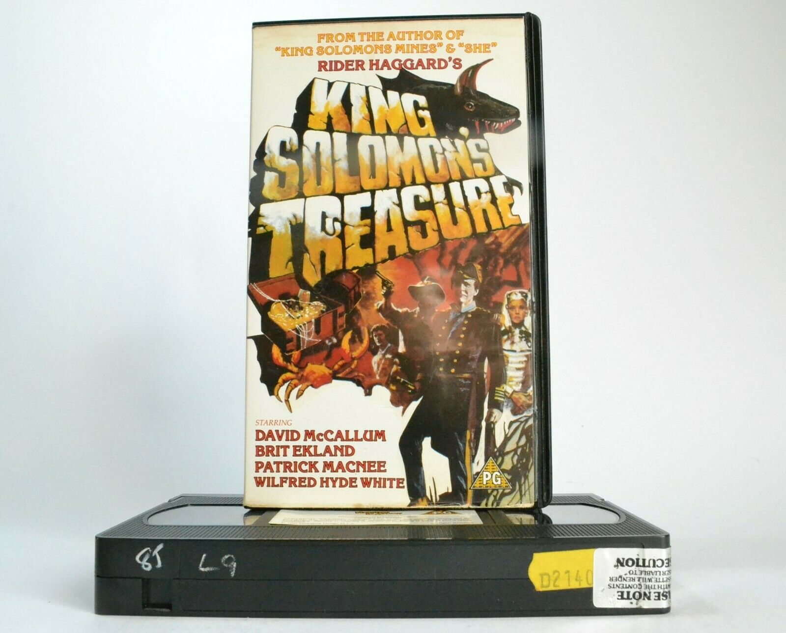 King Solomon's Treasure; [Rider Haggard] Action Adventure - David McCallum - OOP VHS-
