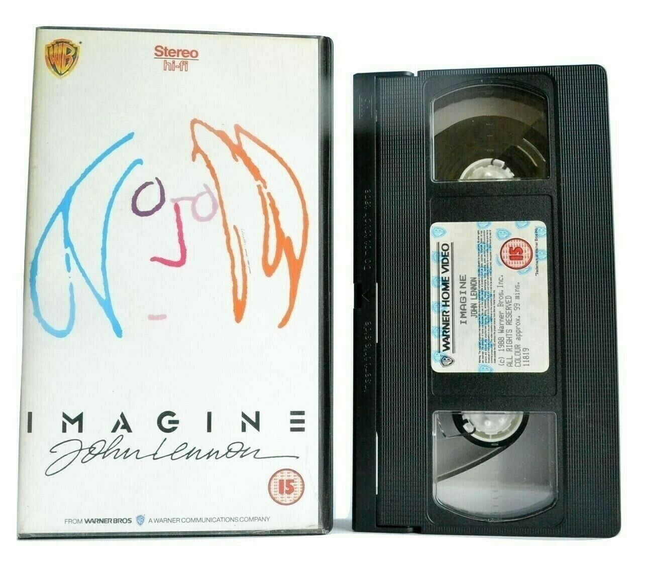 John Lennon: Imagine - (1988) Warner Home - Documentary - Pop Star - Music - VHS-