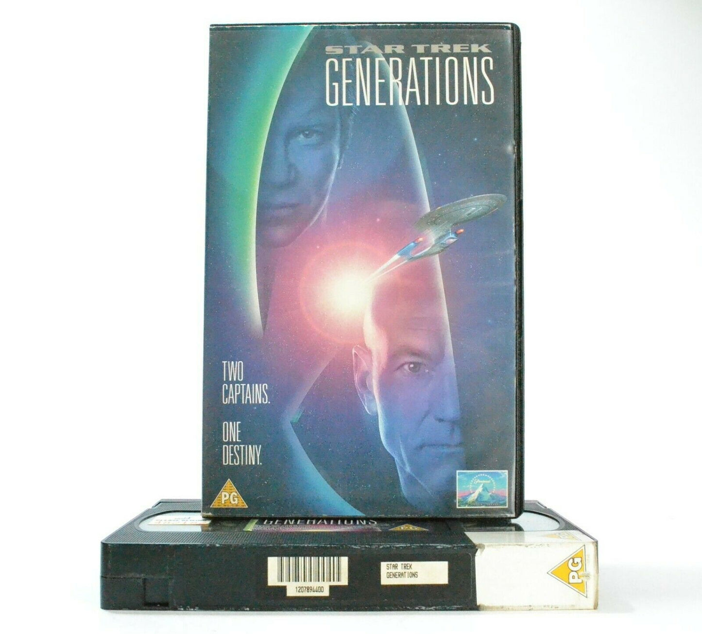 Star Trek Generations: Outer-Space Adventure - Large Box - Patrick Stewart - VHS-