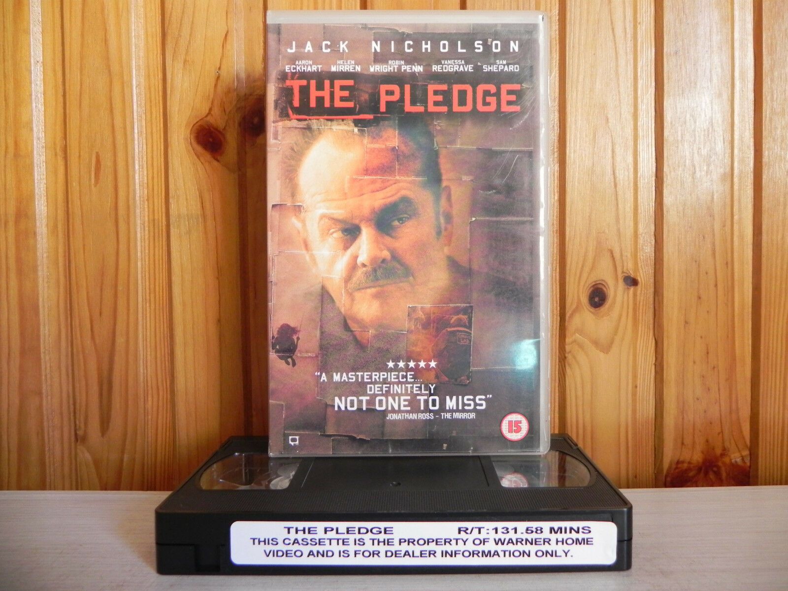 The Pledge - Warner Home - Drama - Jack Nicholson - Hellen Mirren - Pal VHS-