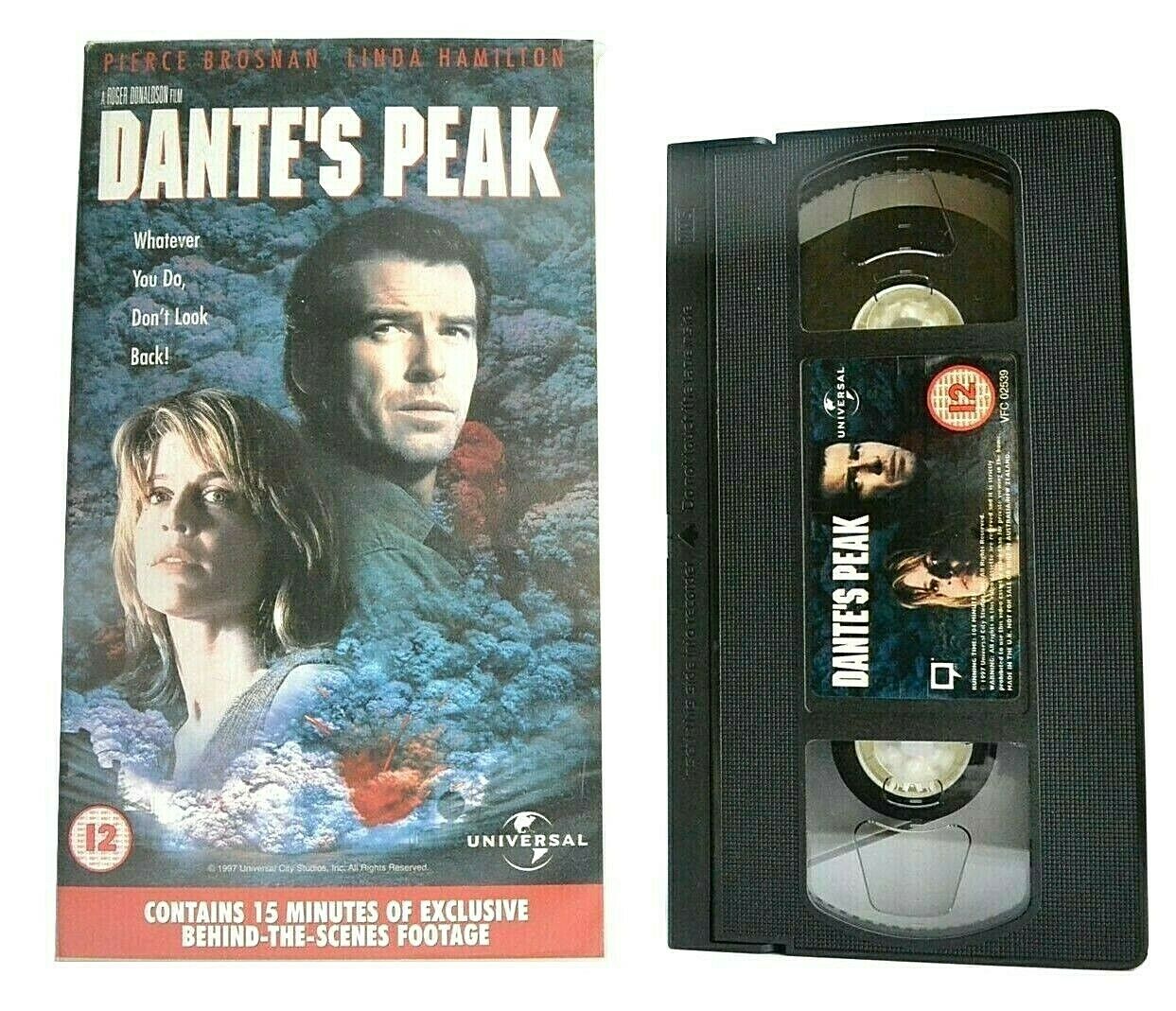 Dante's Peak (1997): Disatser Thriller - Pierce Brosnan/Linda Hamilton - Pal VHS-
