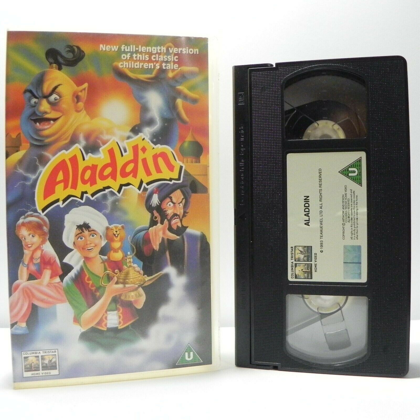 Aladdin - Animated - New Version - Classic Children's Tale - Magical Story - VHS-