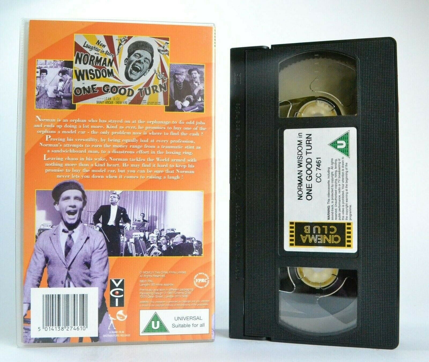 One Good Turn (1955): British Black And White Comedy - Norman Wisdom - Pal VHS-