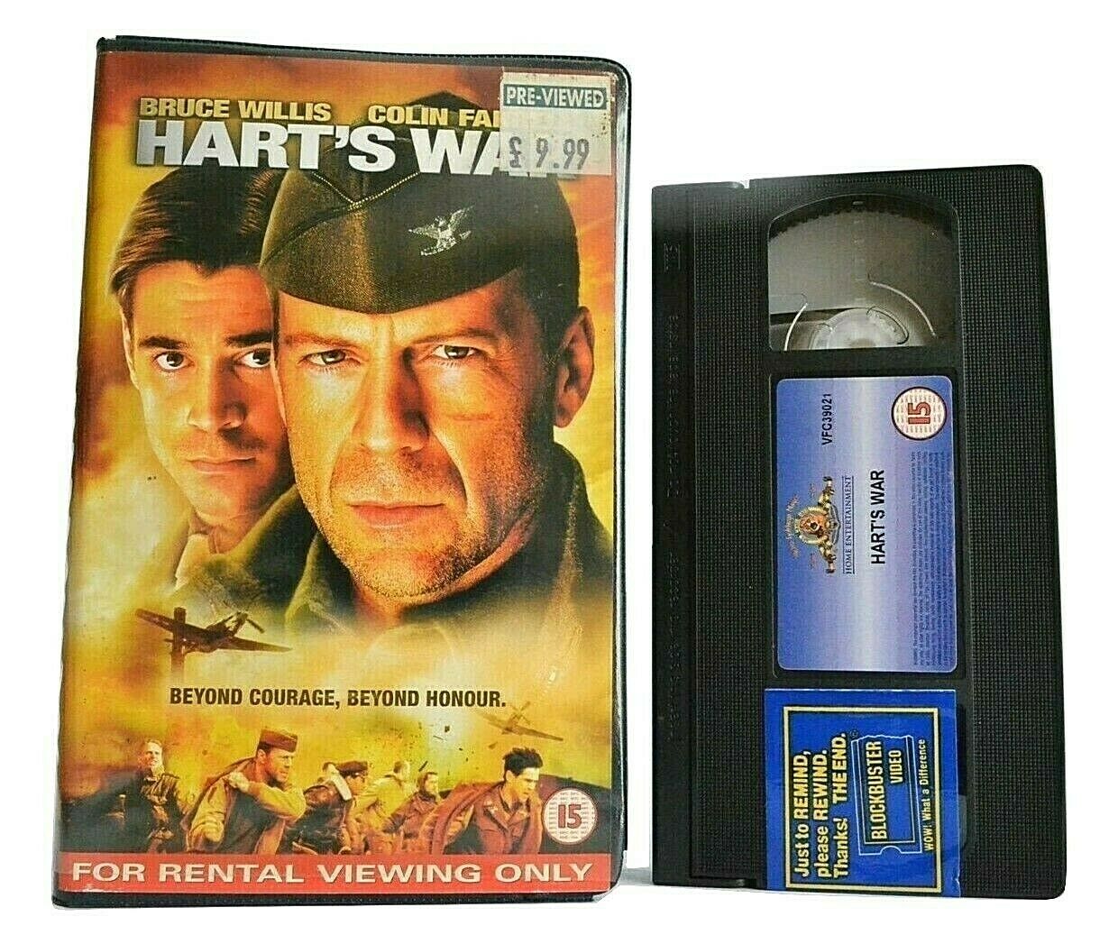 Hart's War (2002): World War 2 Prisoner - Drama - Large Box - Bruce Willis - VHS-