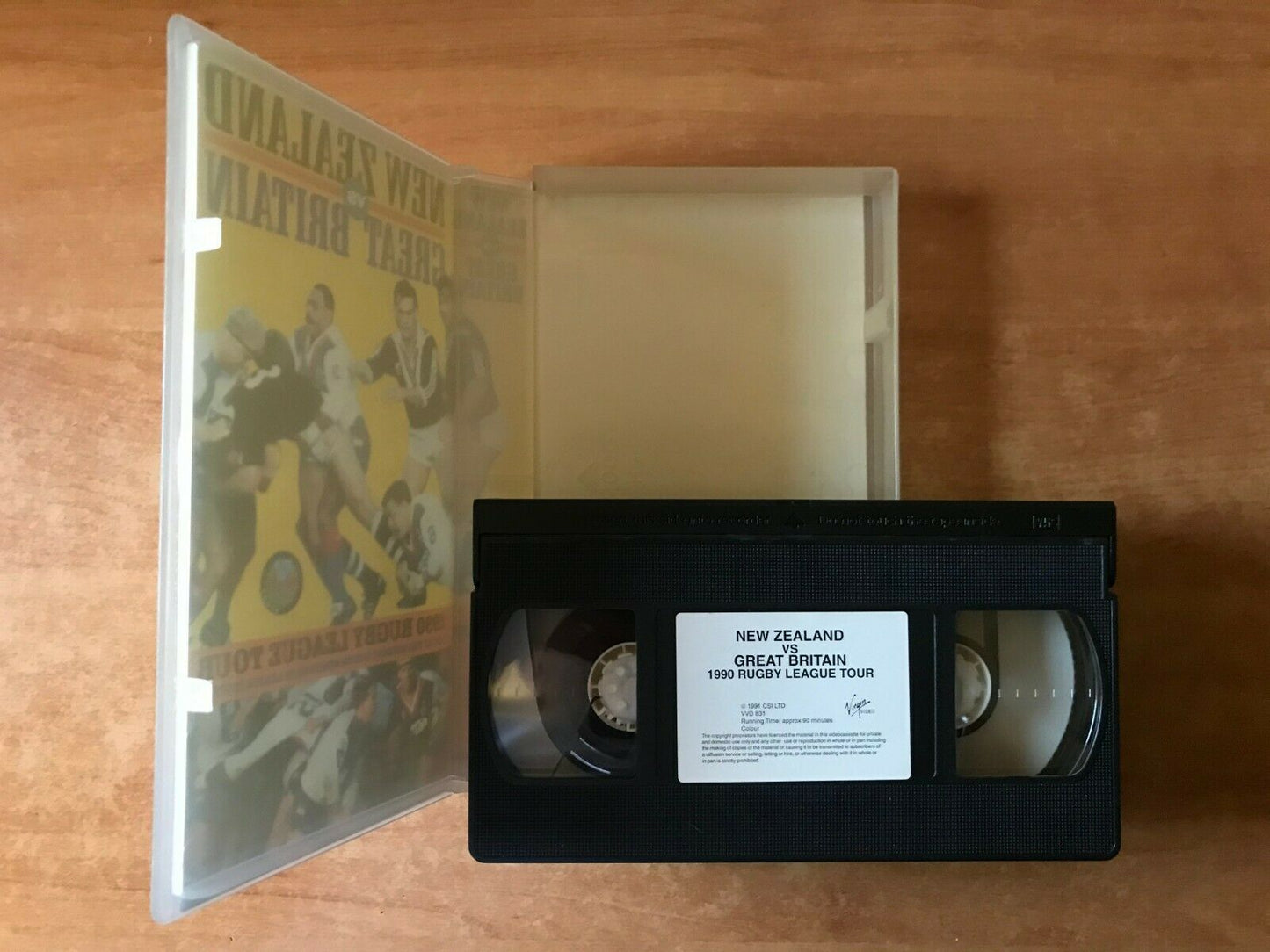 New Zealand Vs Great Britain (Virgin Sport); [1990 Rugby League Tour] Pal VHS-