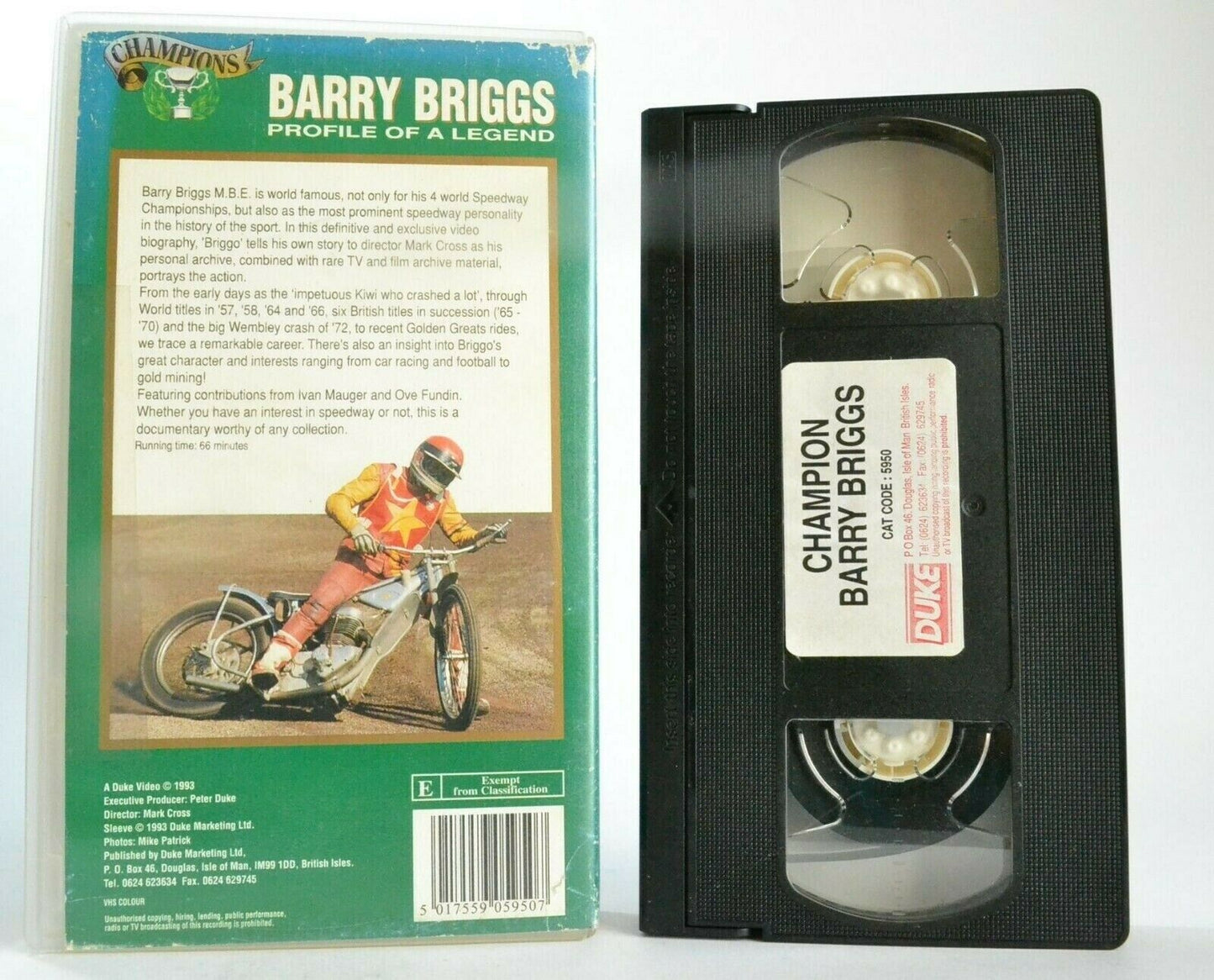 Bary Briggs: Profile Of A Legend - Speedway Championships - Motorcrossing - VHS-