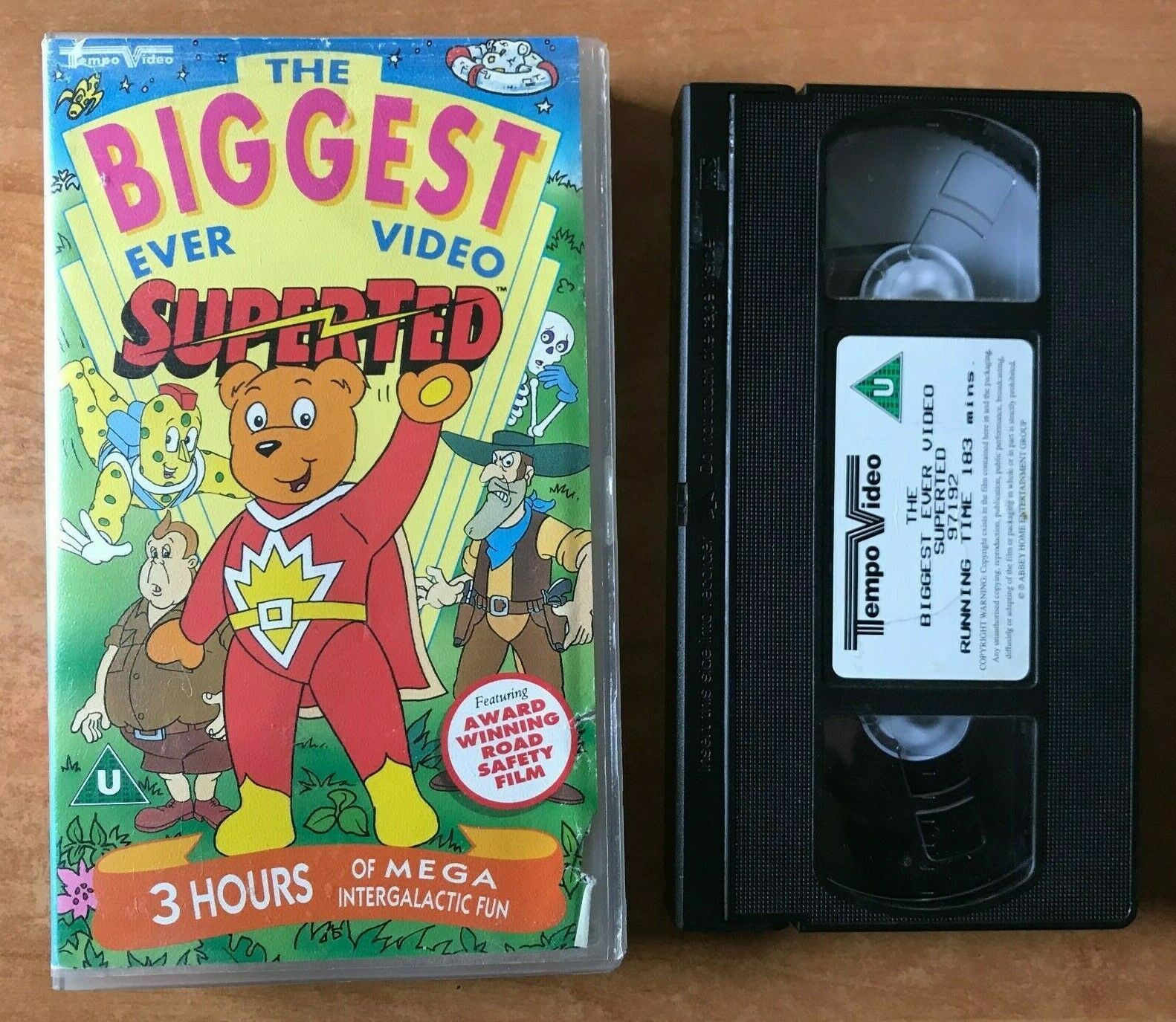 SuperTed: Biggest Ever Video [Tempo Video]: Bulk's Story - Animated - Kids - VHS-