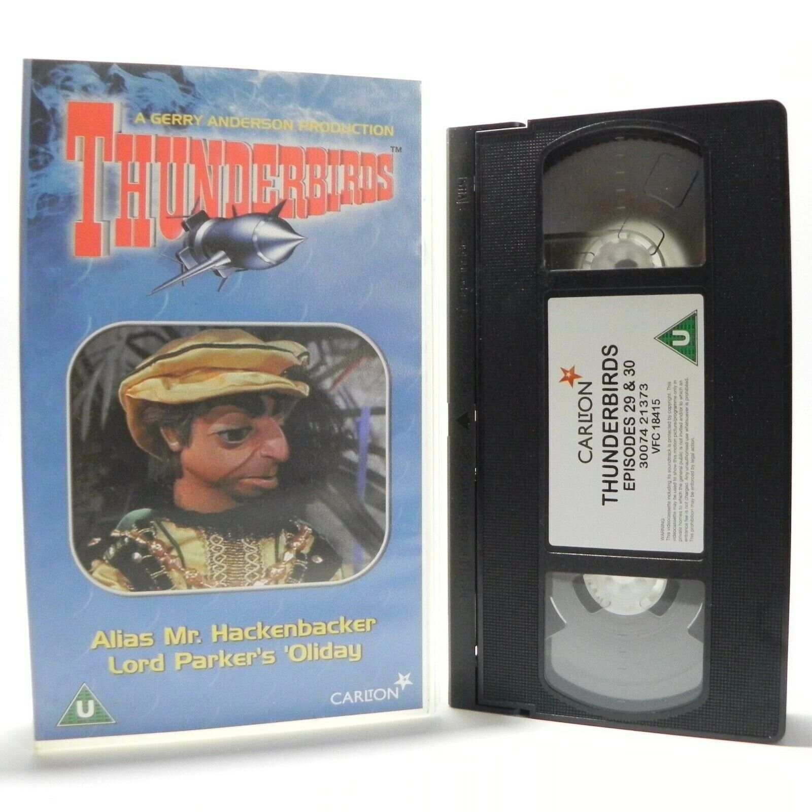 Thunderbirds: Alias Mr.Hackenbacker - Animated - Action Adventure - Kids - VHS-