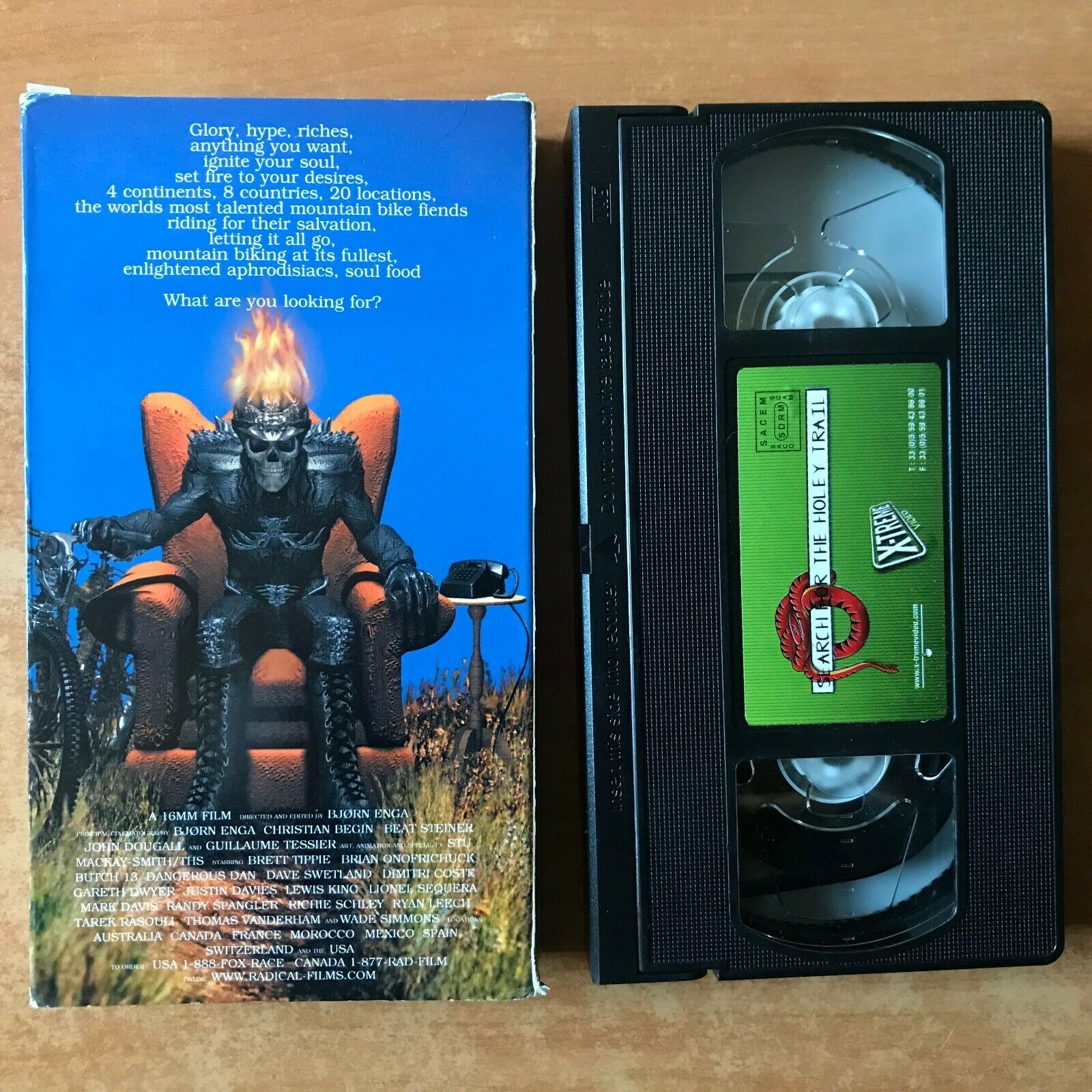Search For The Holey Trail; [Carton Box] Mountain Biking - Dangerous Dan - VHS-