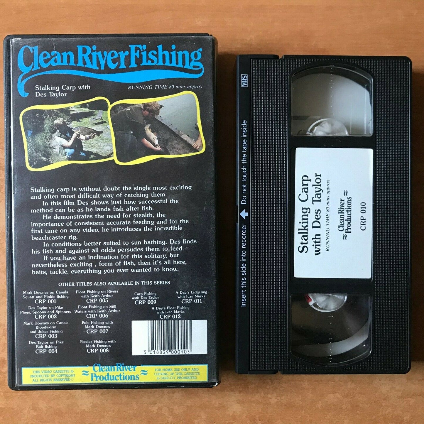 Clean River Fishing: Stalking Carp; [Des Taylor] Time: 80mins - Sports - Pal VHS-