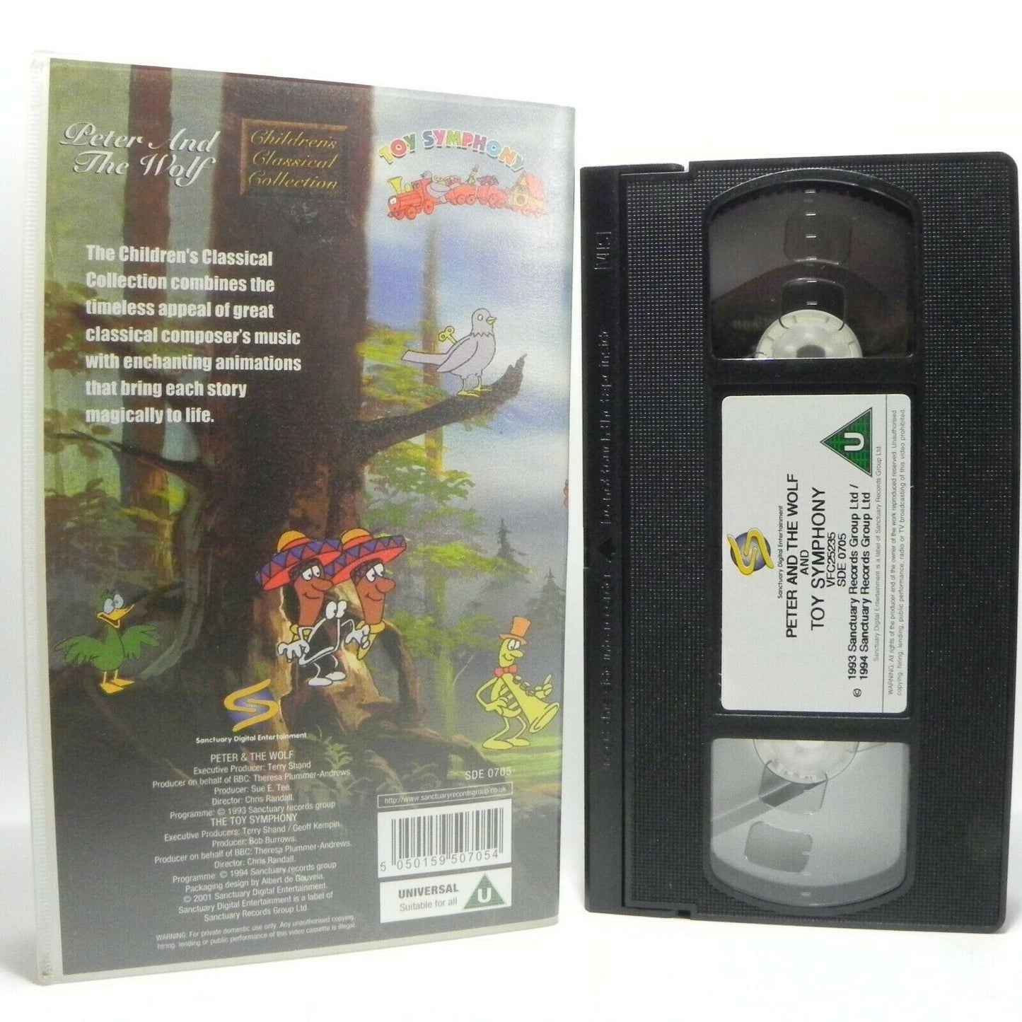 Peter And The Wolf And Toy Symphony - Children's Classical Collection - Pal VHS-