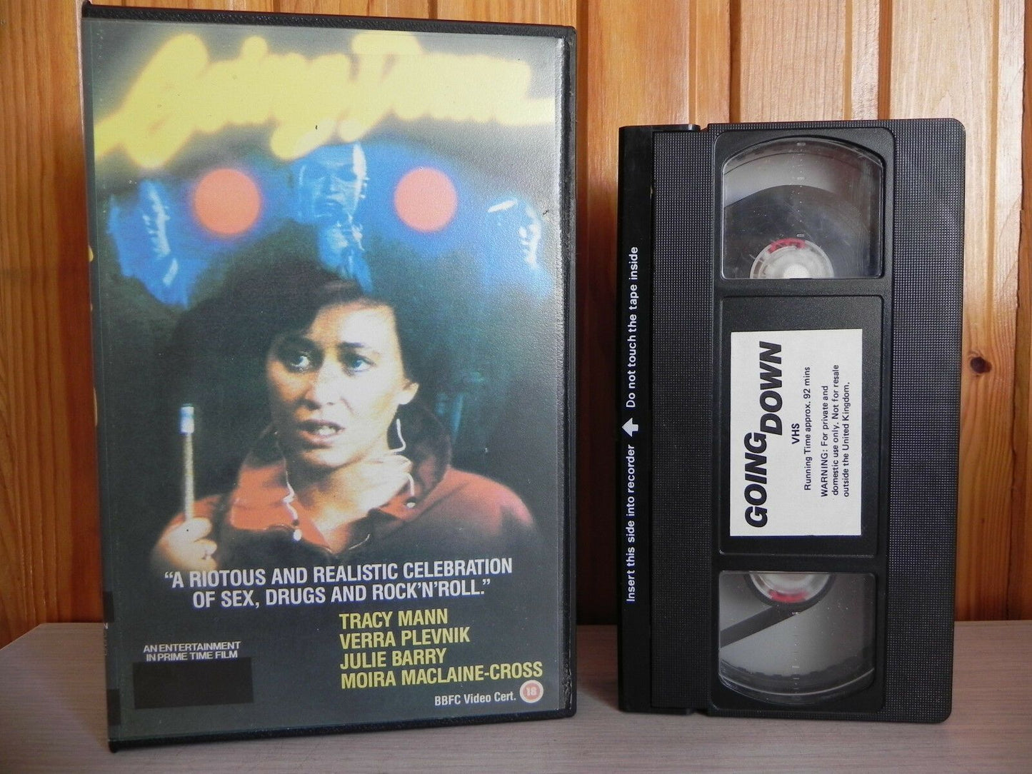 Going Down: Drama - Krypton Force - Large Box [Rental] Pre Cert - Tracy Mann - Pal VHS-