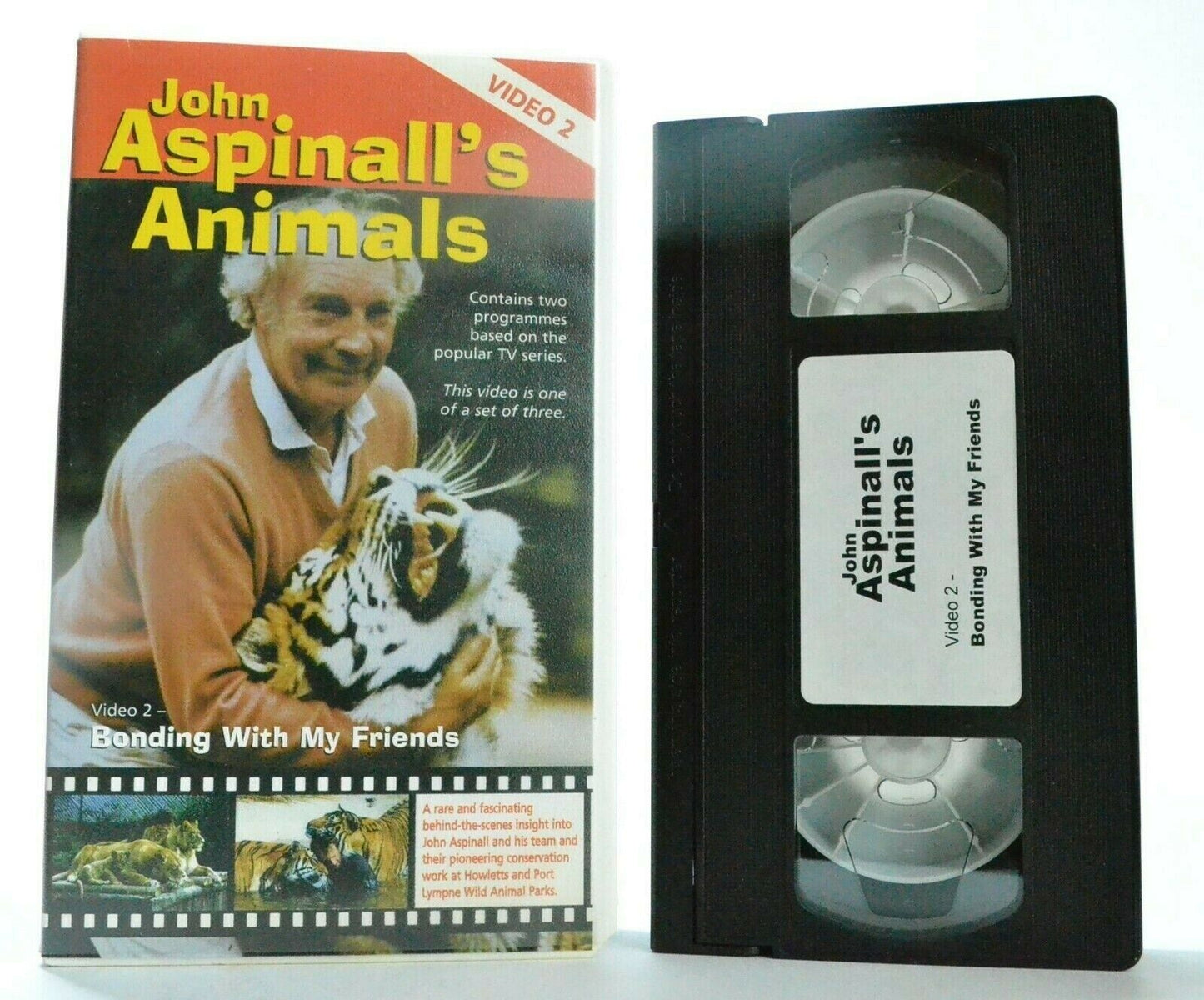 Animals: By John Aspinall/Video 2: Bonding With My Friends - TV Series - Pal VHS-