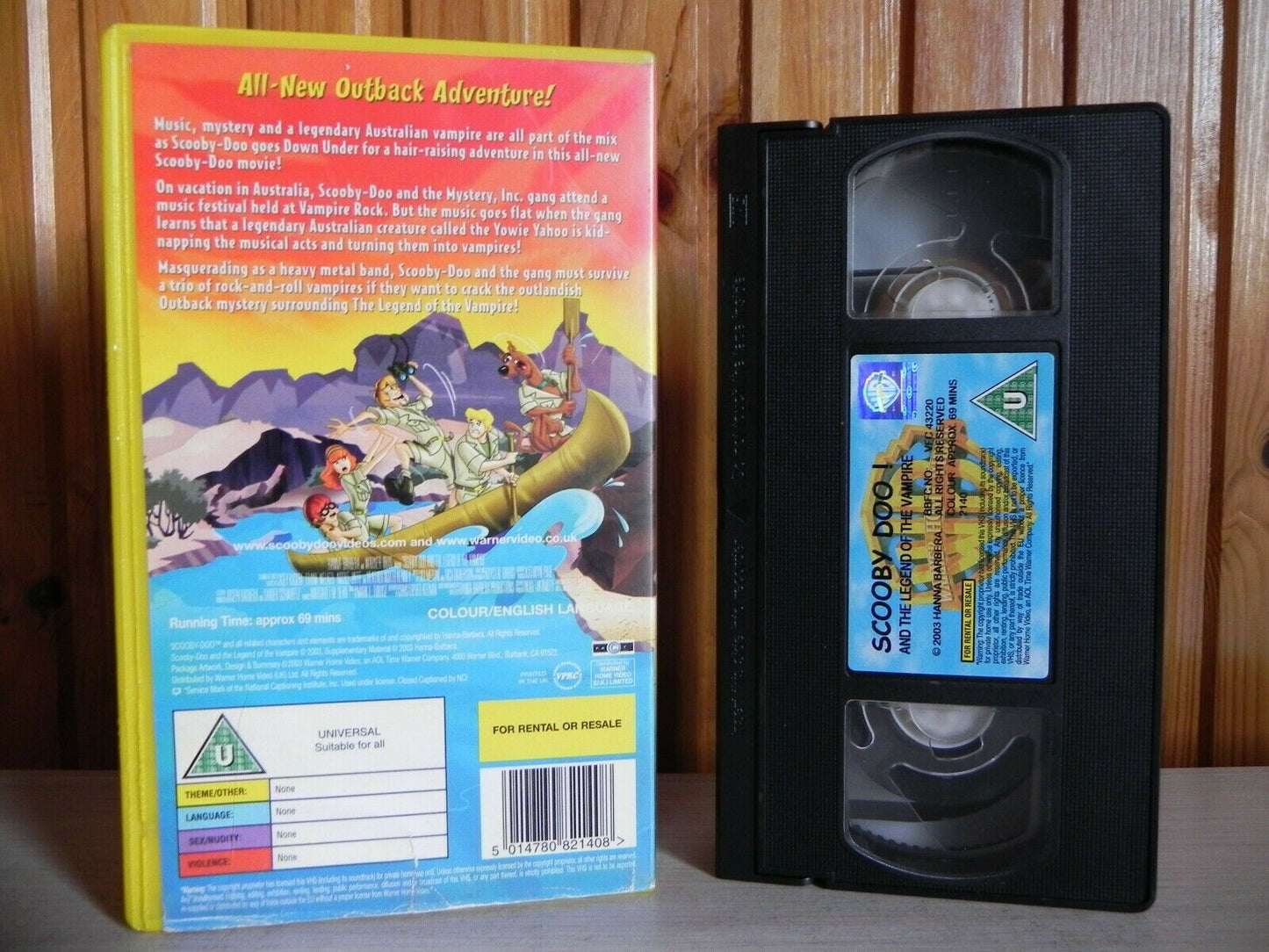 Scooby-Doo And The Legend Of The Vampire - All-New Adventure - Cartoon - Pal VHS-