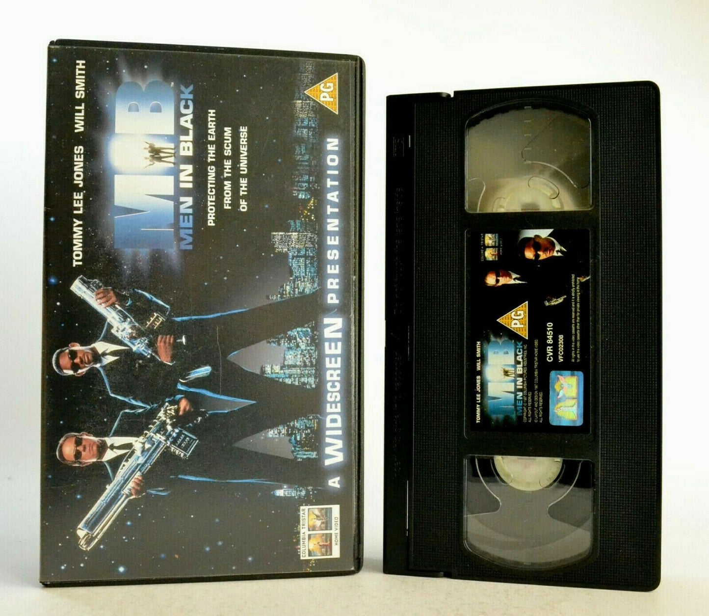 Men In Black: T.Lee Jones/W.Smith - Sci-Fi/Comedy (1997) - Widescreen - Pal VHS-