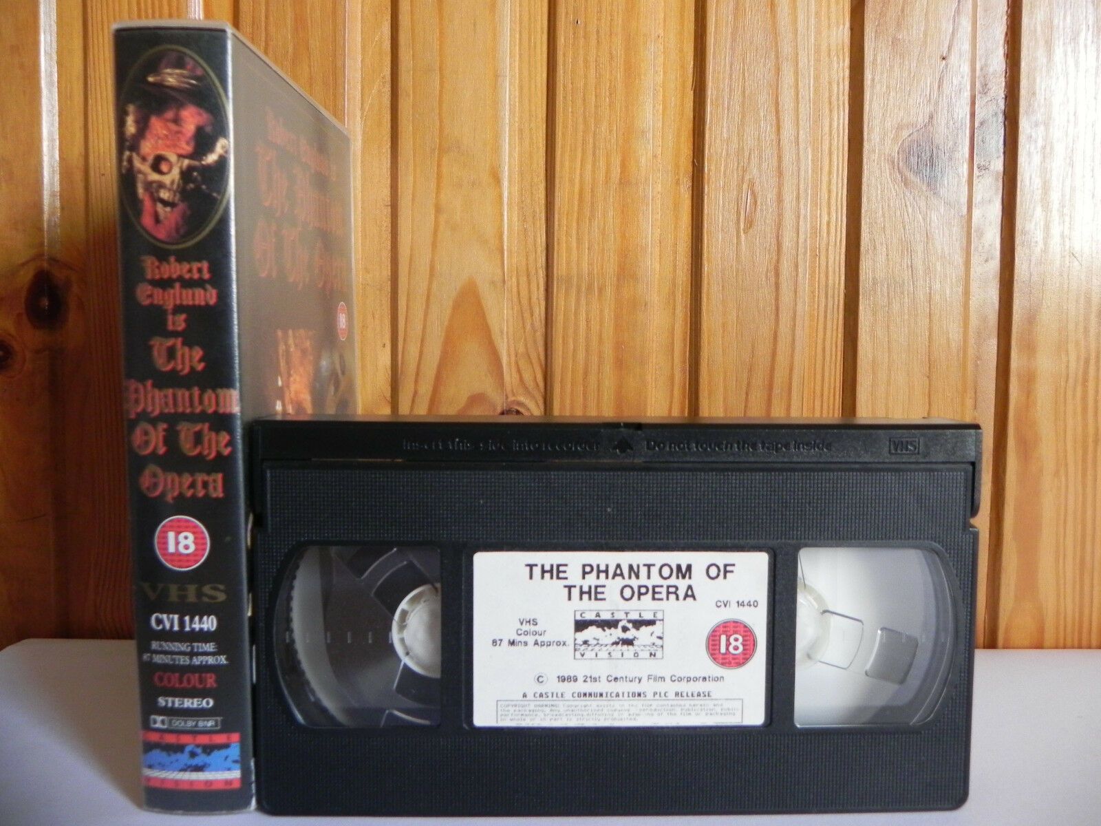 The Phantom Of The Opera - Castle Vision - Drama - Robert Englund - Pal VHS-