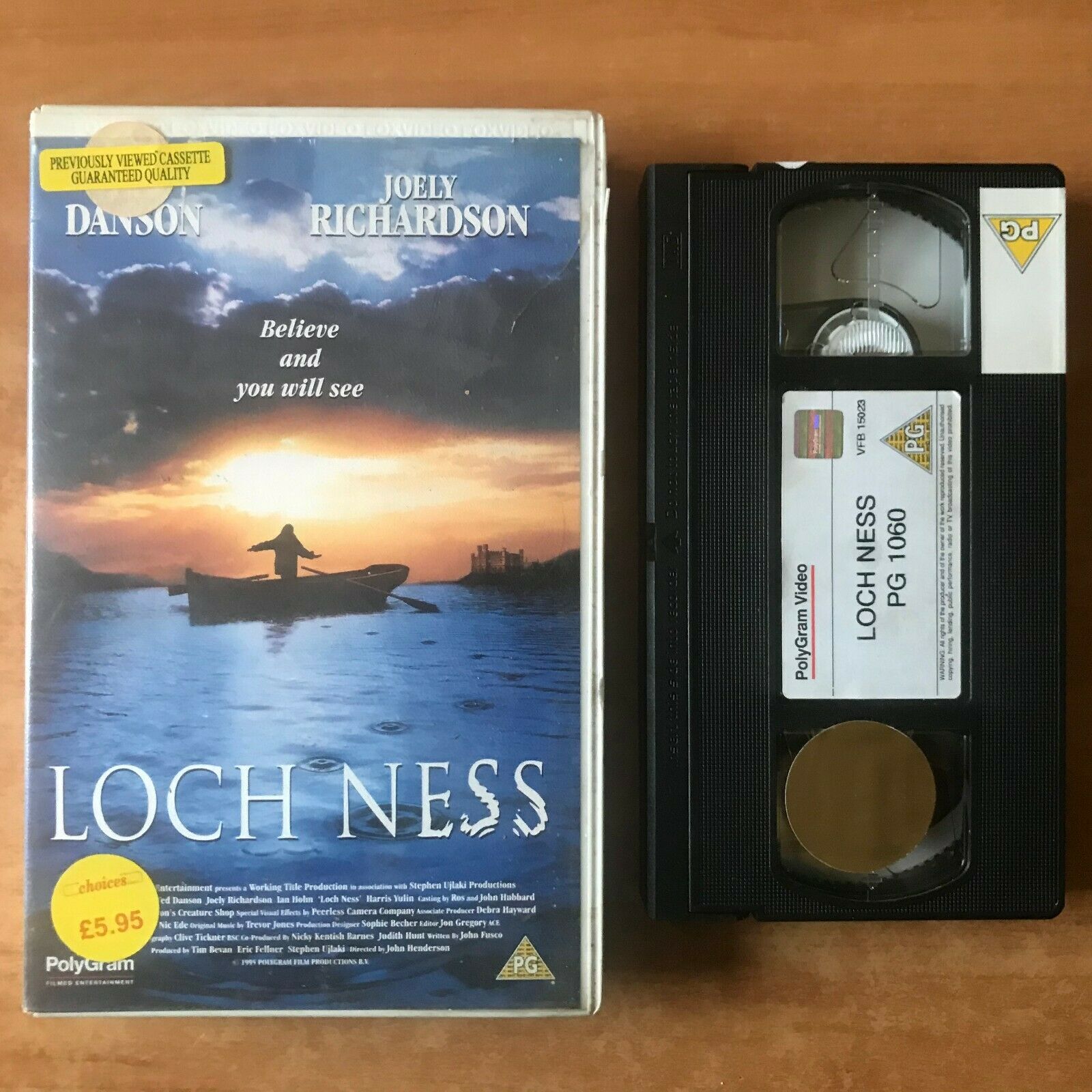 Loch Ness (1997): Family Drama [Iconic Creature] Large Box - Ted Danson - VHS-
