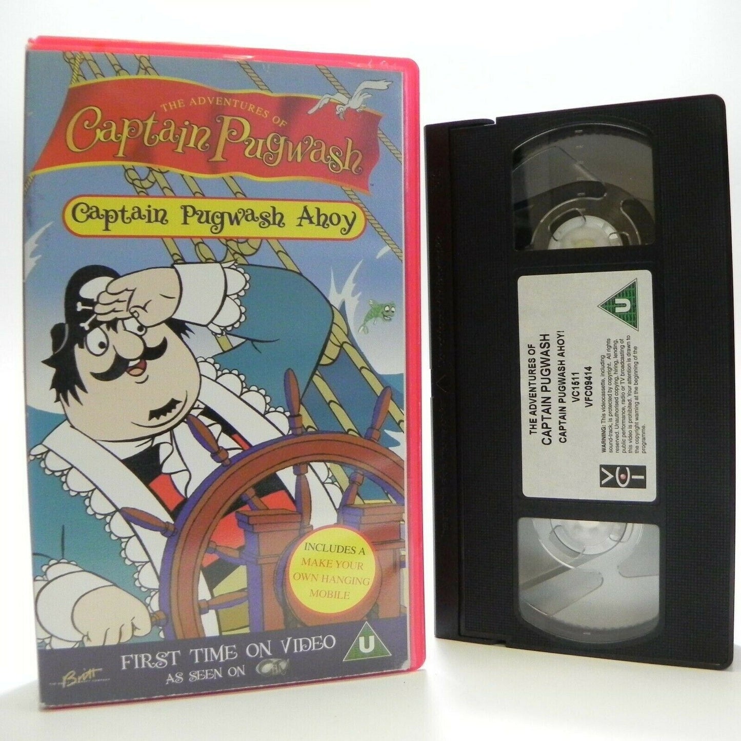 The Adventures Of Captain Pugwash: Captain Pugwash Ahoy - Children's - Pal VHS-
