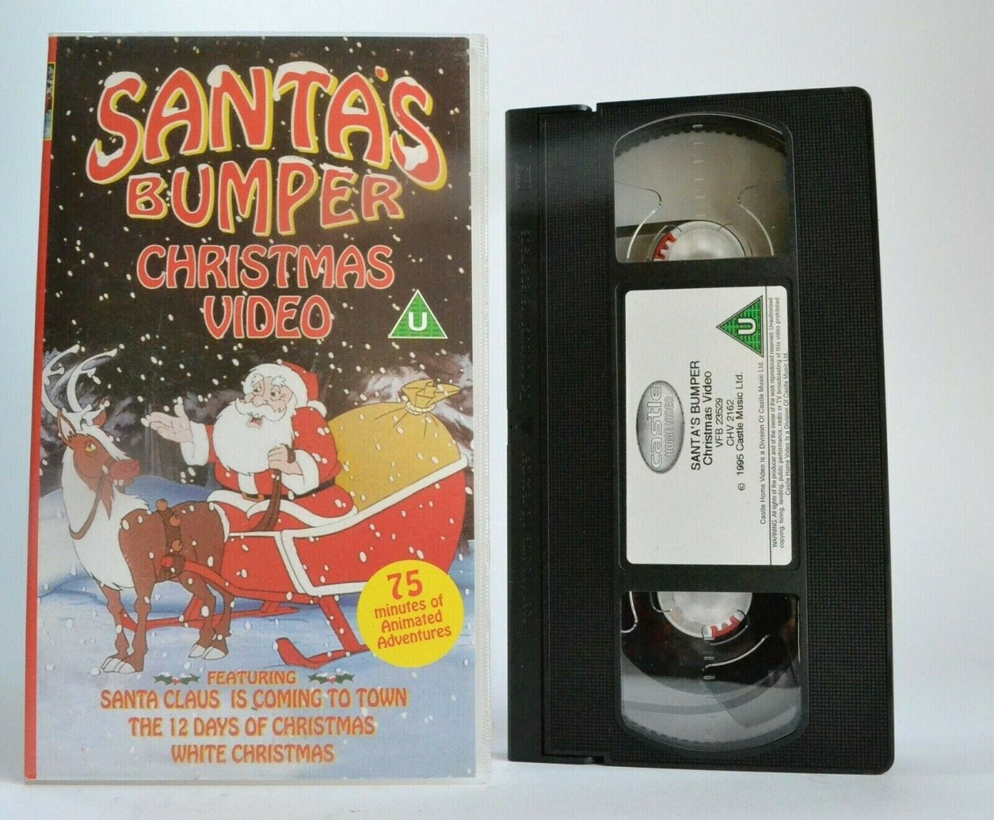Santa's Bumper Christmas Video:(1999) Castle Home - Animated - Children's - VHS-