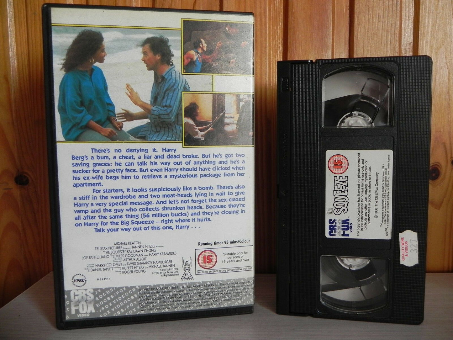 The Squeeze - Original CBS FOX Release - Keaton - Comedy Drama - BIg Box Pal VHS-