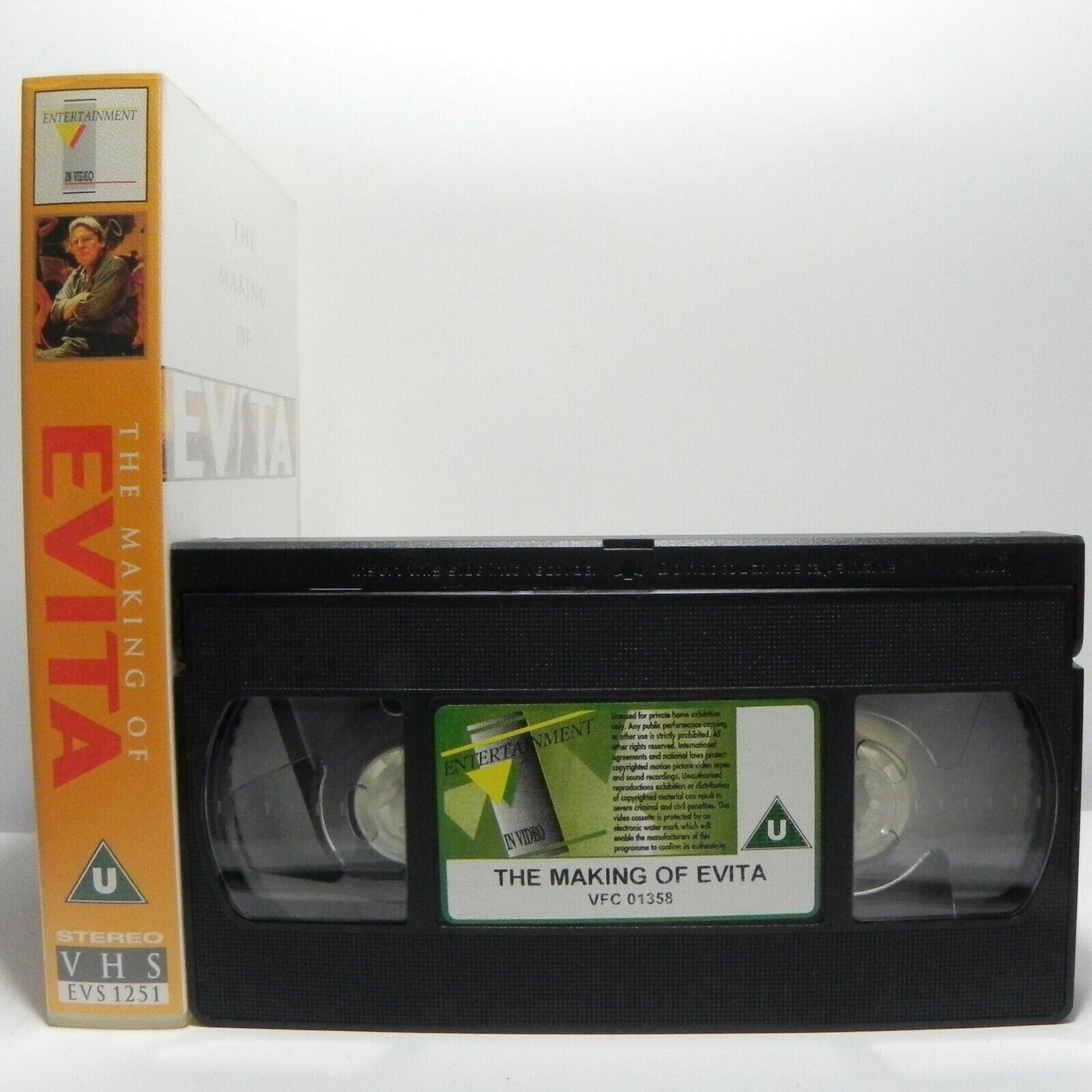 The Making Of Evita - Documentary - Madonna - Antonio Banderas - Pal VHS-
