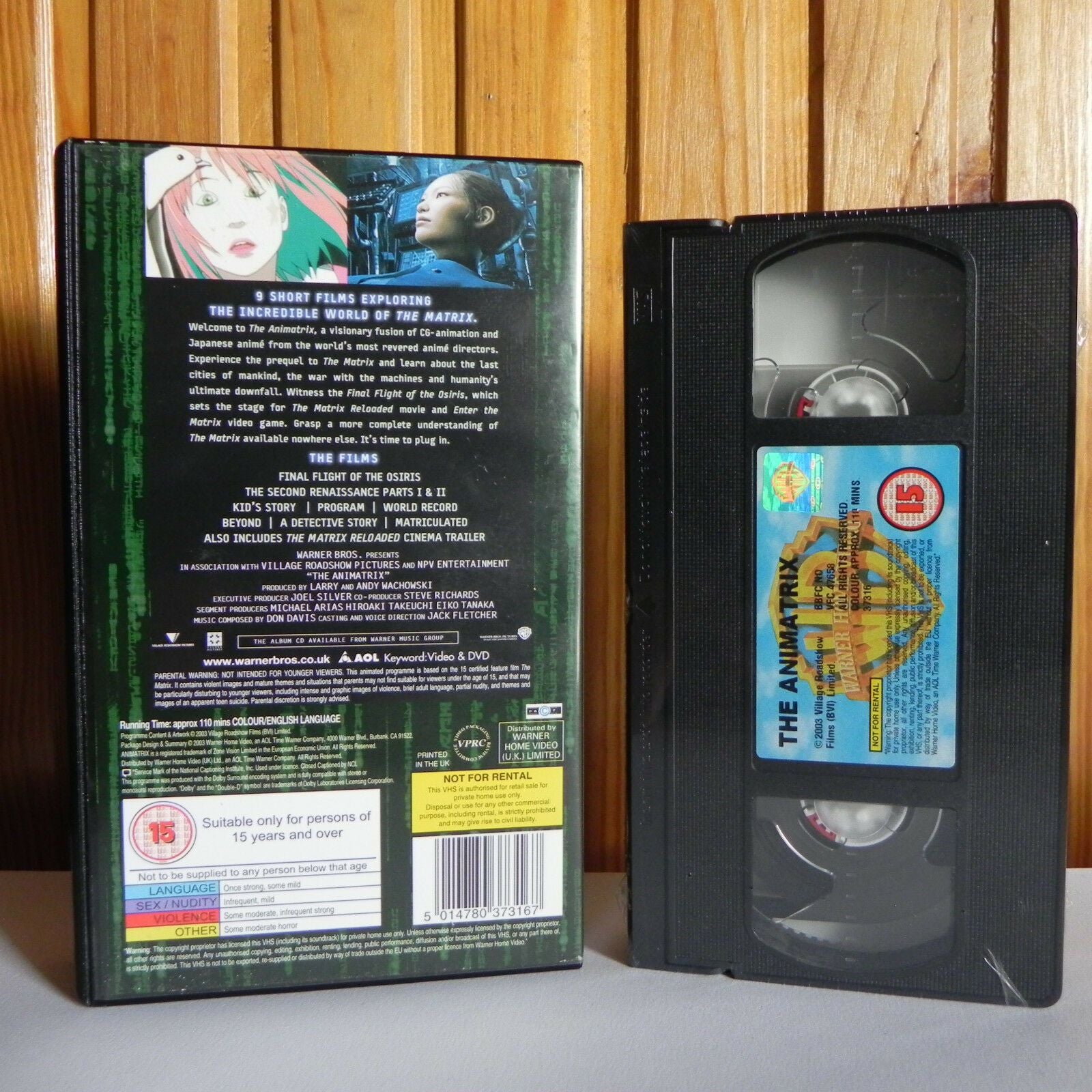 アニマトリックス: Animatrix - Widescreen Edition - (9) Short Film - Wachowski - Pal VHS-