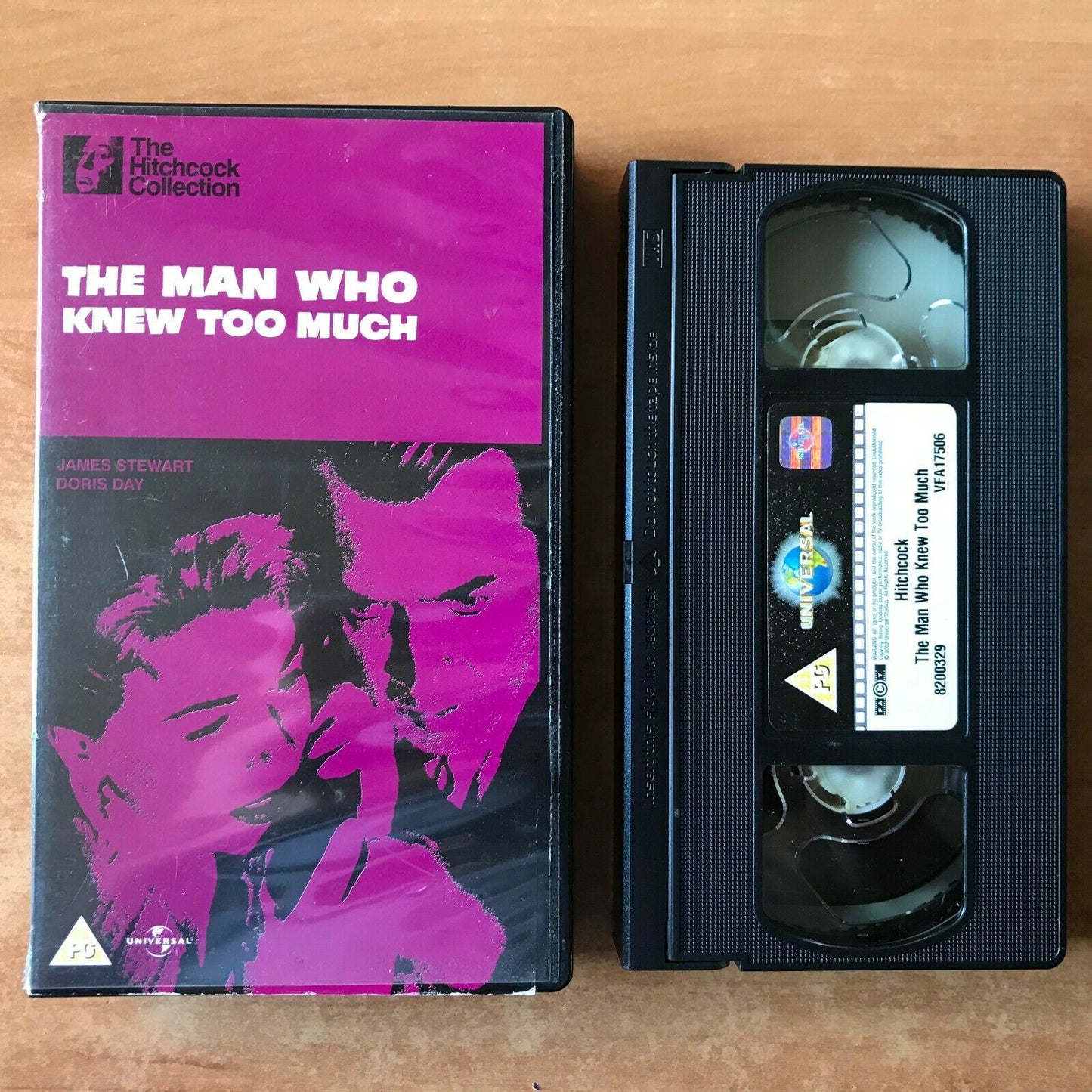 The Man Who Knew Too Much; [Alfred Hitchcock]: Thriller - James Stewart - VHS-