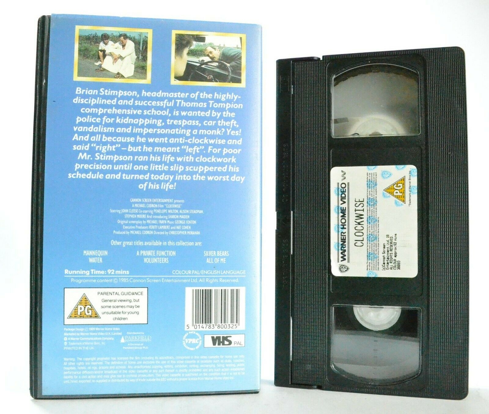 Clockwise: Warner Home (1989) - British Comedy - J.Cleese/P.Wilton - Pal VHS-