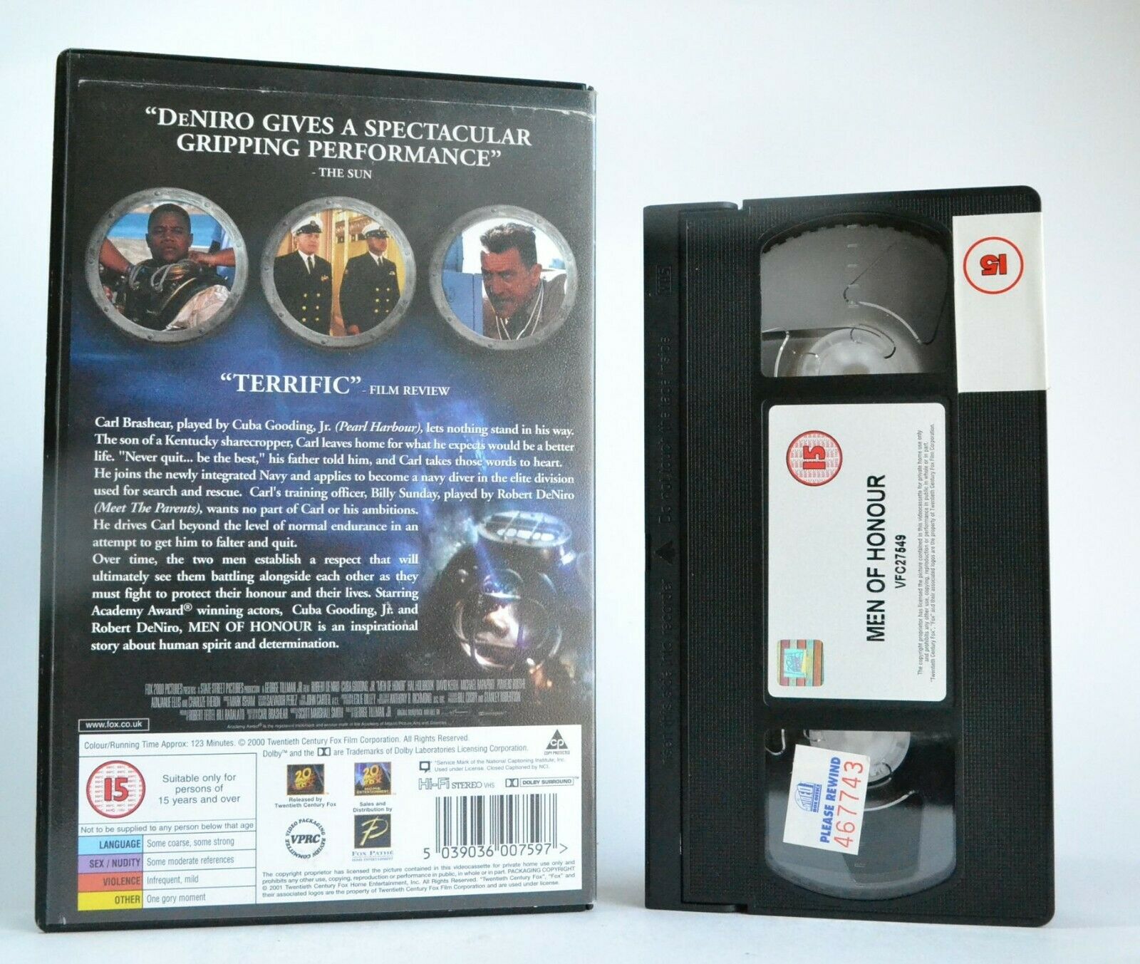 Men Of Honour: Based On True Story - Drama - R.De Niro/C.Gooding,Jr. - Pal VHS-