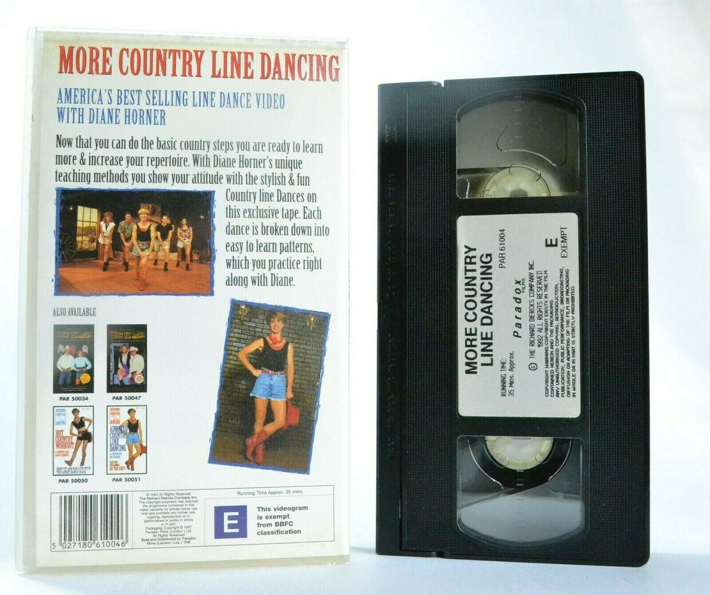 More Country Line Dancing: By Diane Horner - Paradox - Basic Steps - VHS-