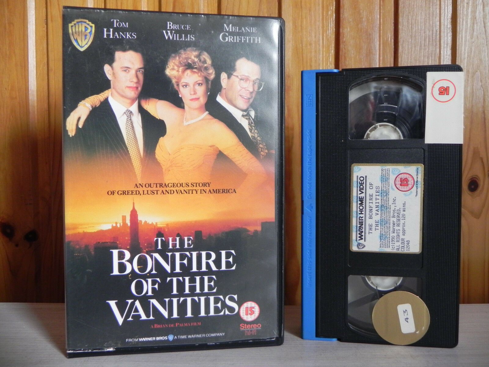 The Bonfire Of The Vanities - Large Box Warner - Drama - Bruce Willis (1990) VHS-