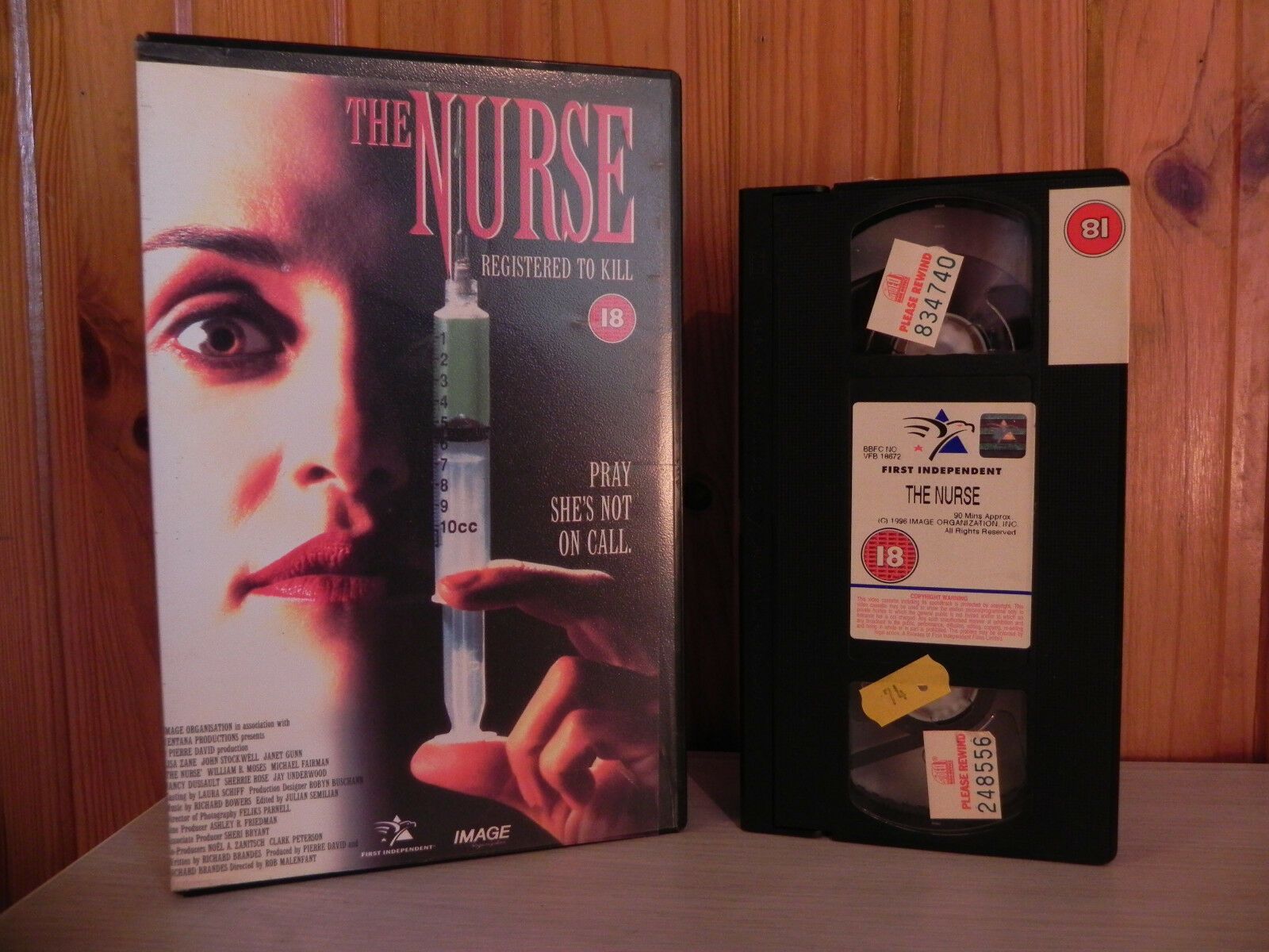THE NURSE - Lisa Zane - Stylish Thriller - Big Box - ExRental - 1996 - 90min VHS-